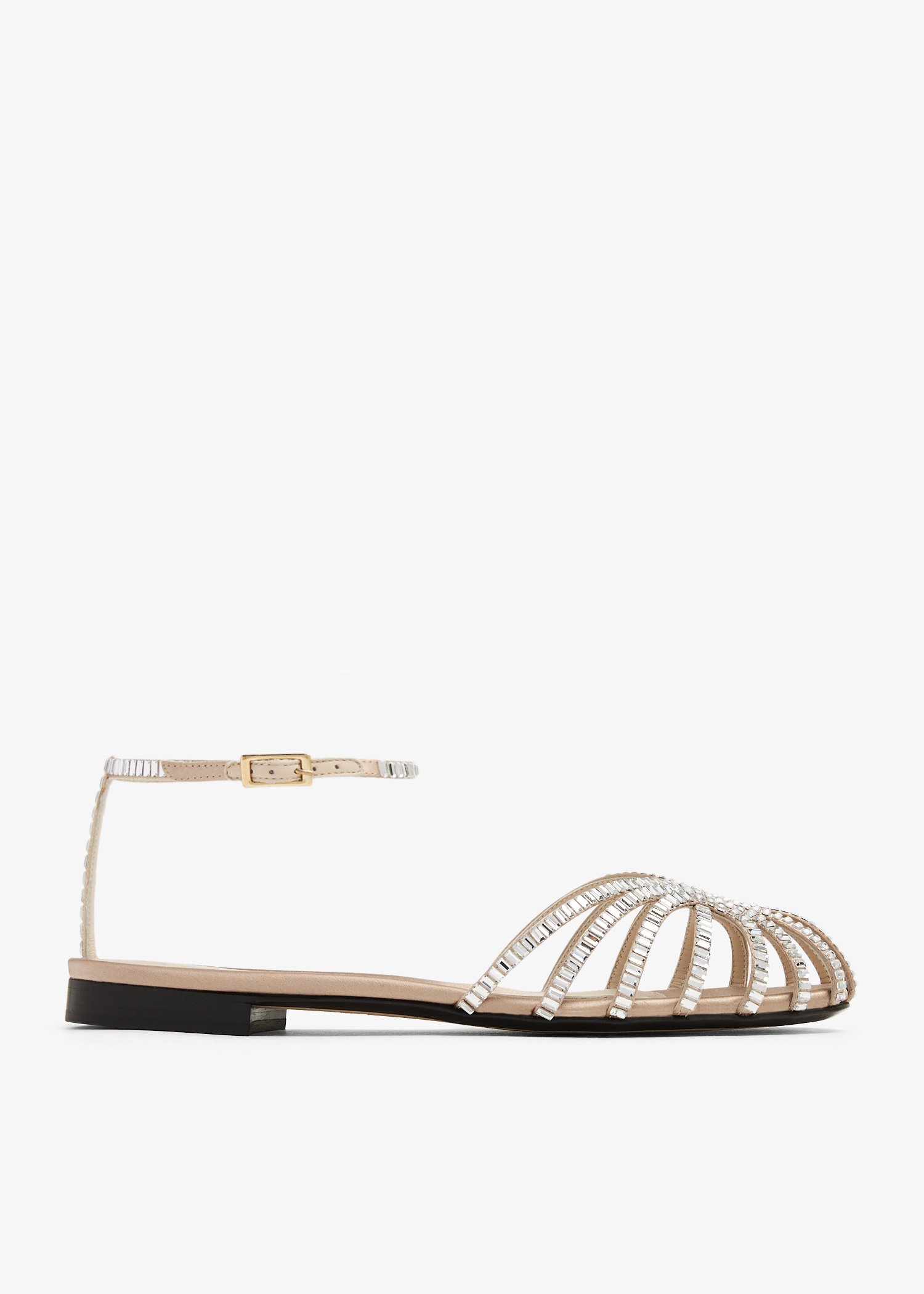 

Rebecca caged sandals, Beige