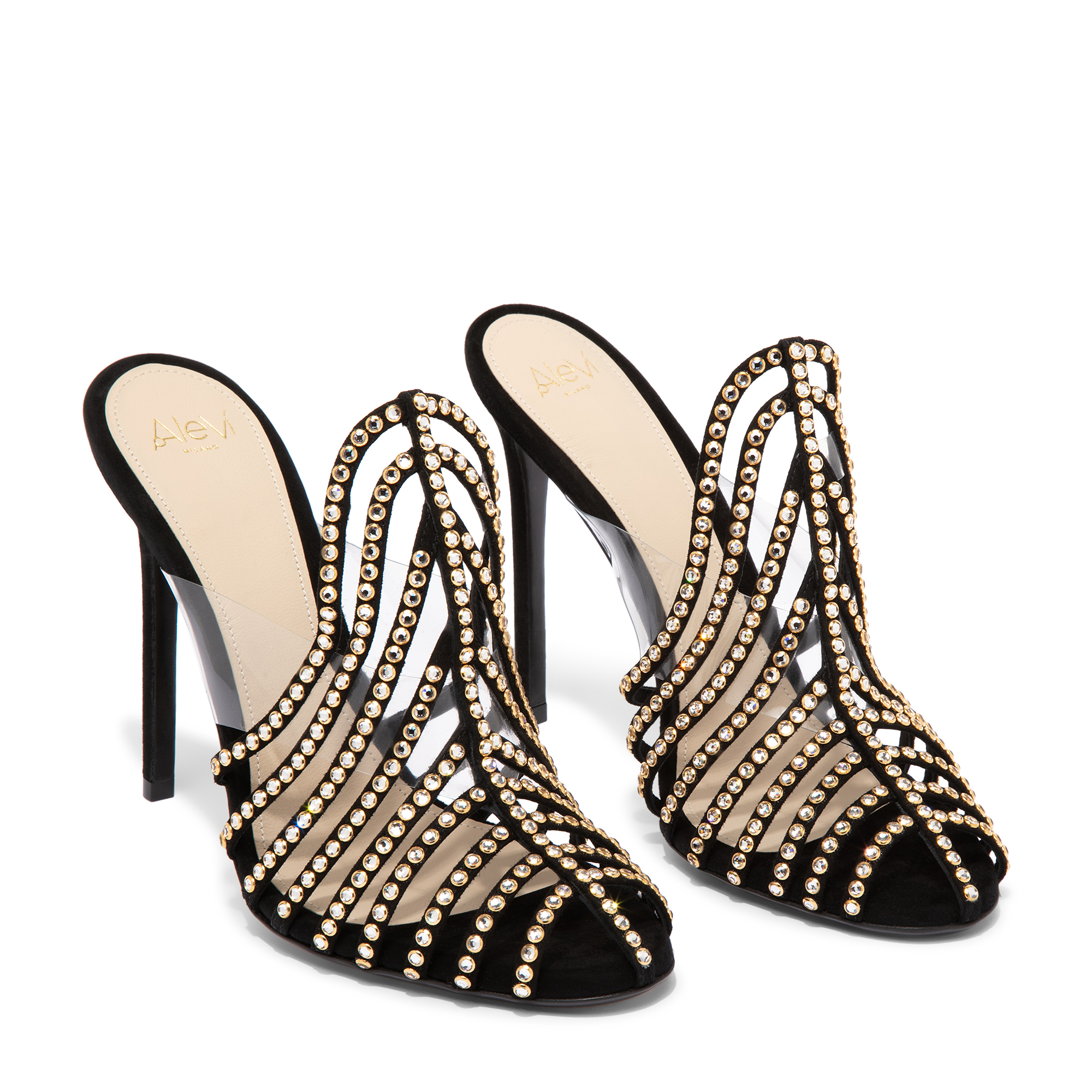 

Alessandra mules, Black