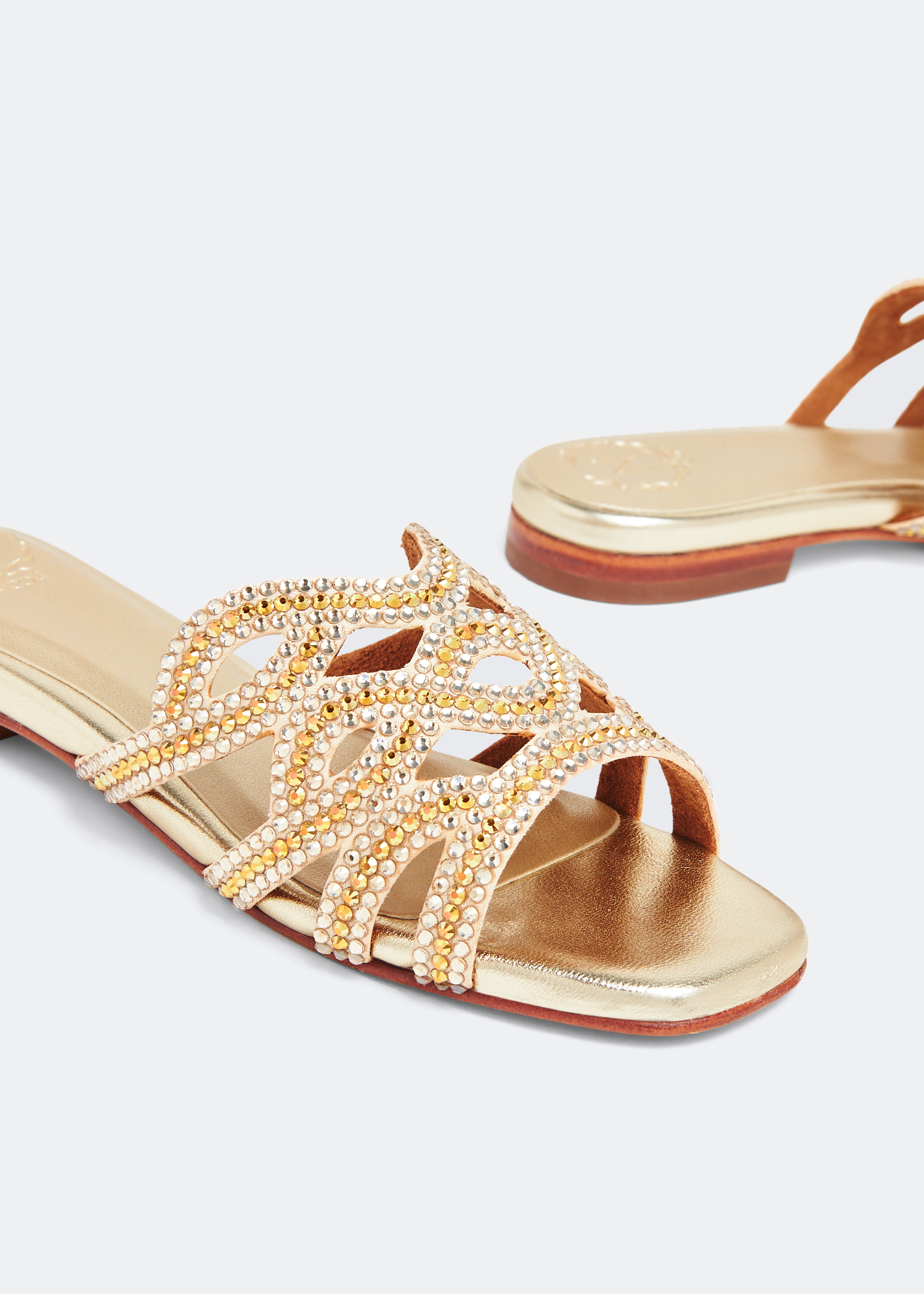 

Lea sandals, Gold