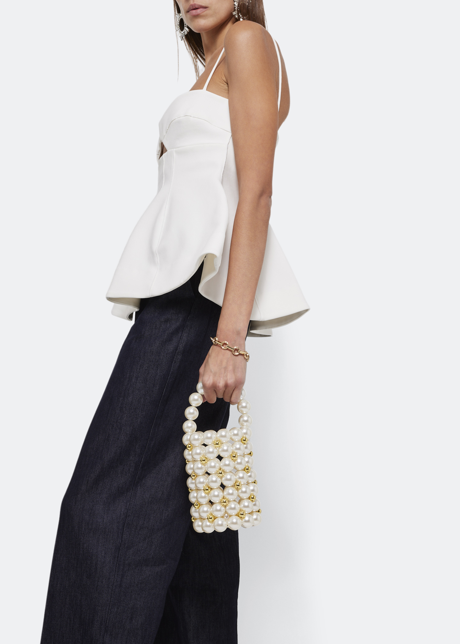 

Comino basket bag, White