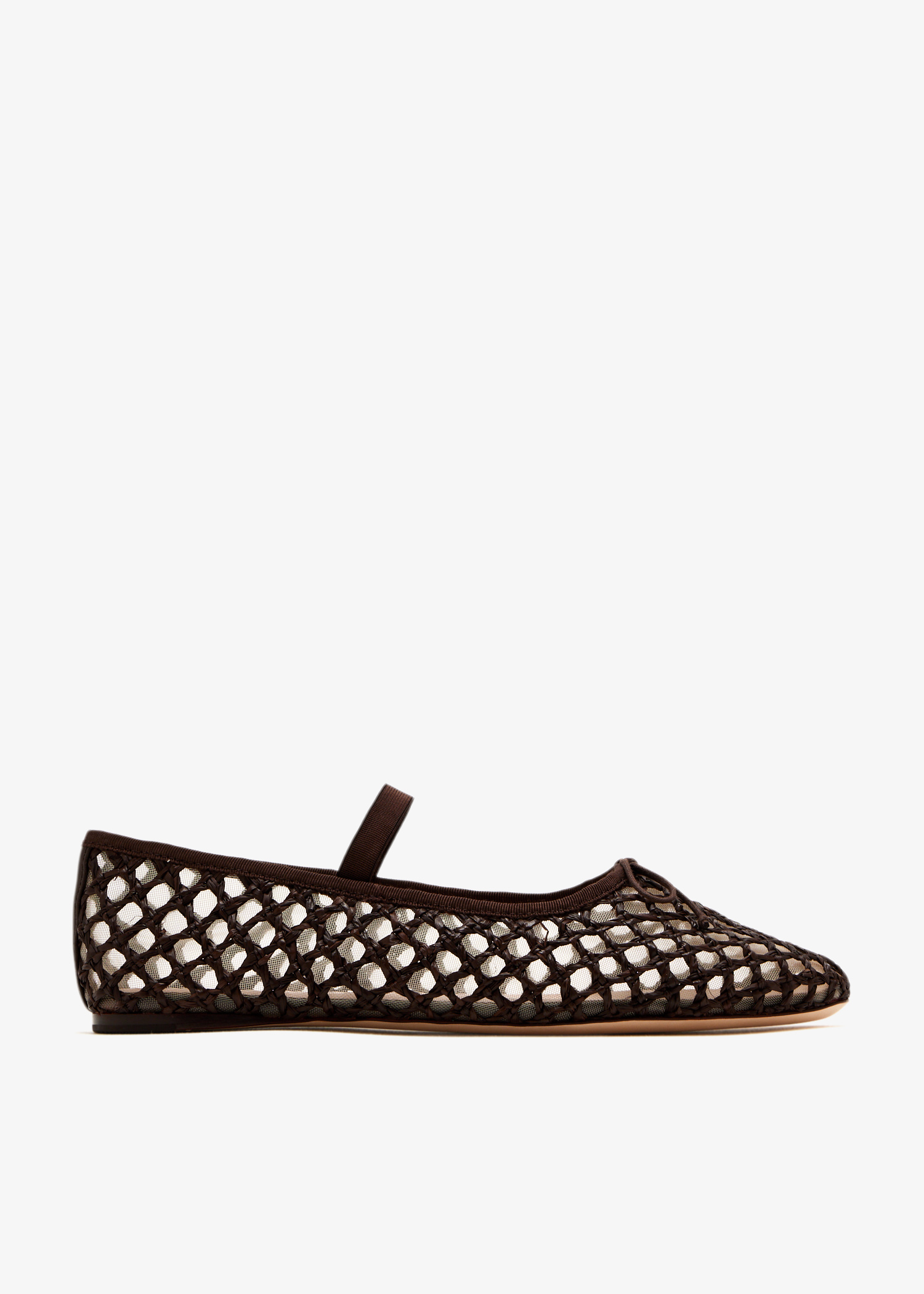 

Leonie crochet ballet flats, Brown