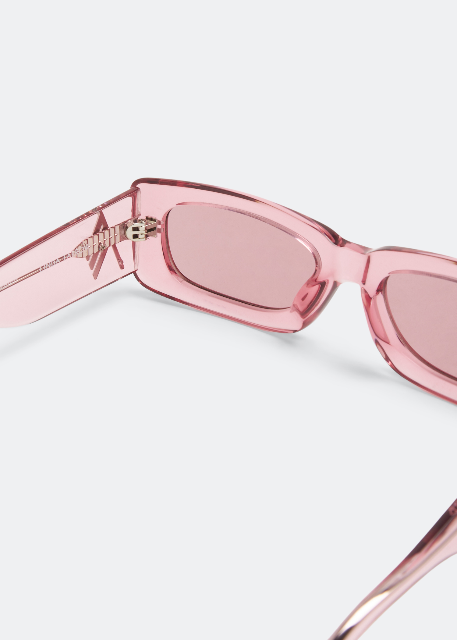 Linda Farrow x The Attico Mini Marfa sunglasses for Women - Pink