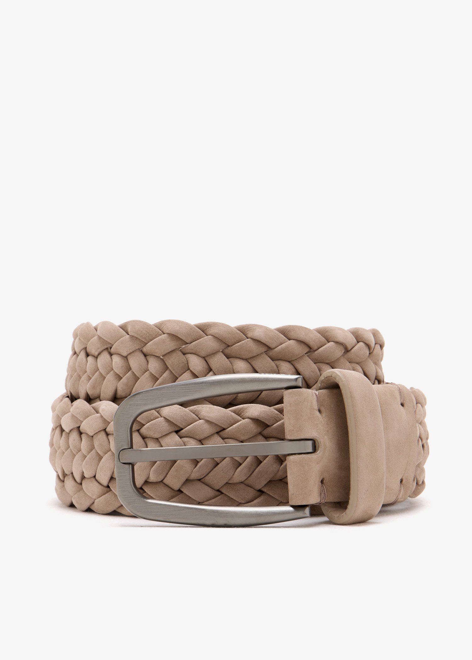 

Leather belt, Beige