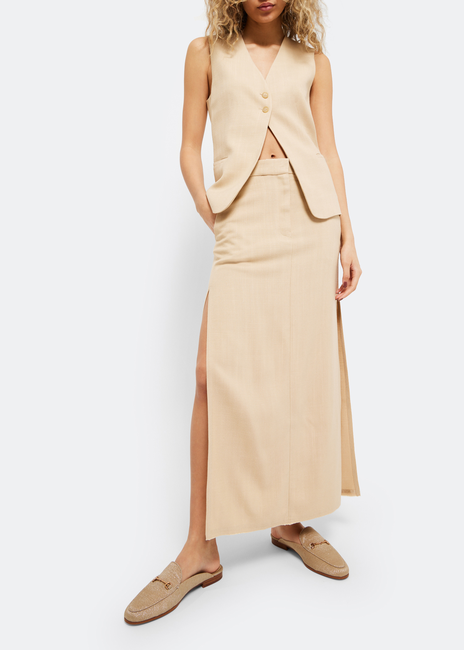 

Linnie Bit slippers, Beige
