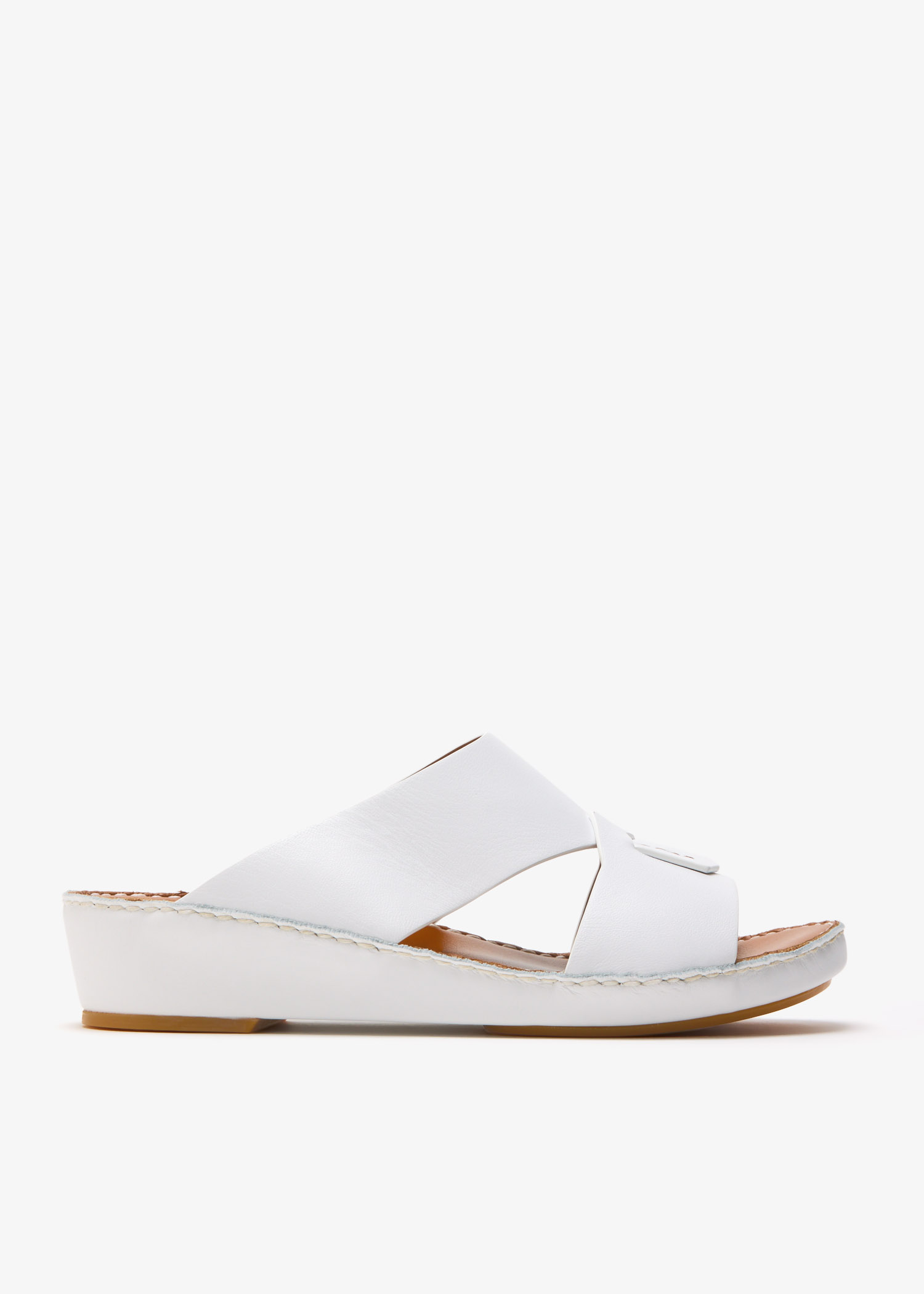 

Piega Cucire nappa leather sandals, White