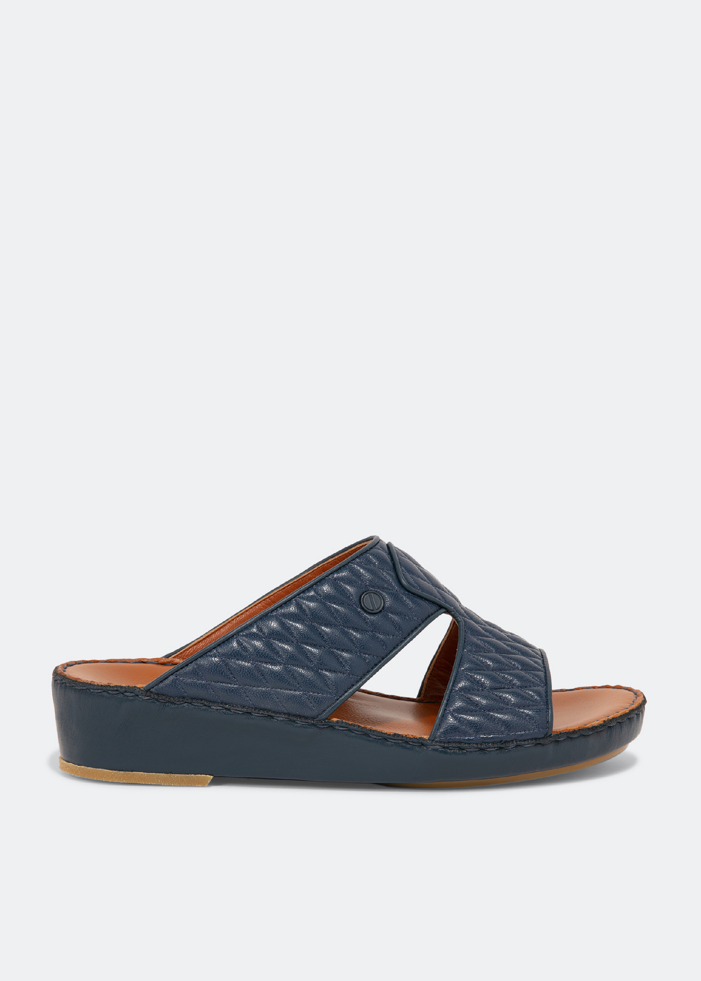 

Peninsula matelasse sandals, Blue