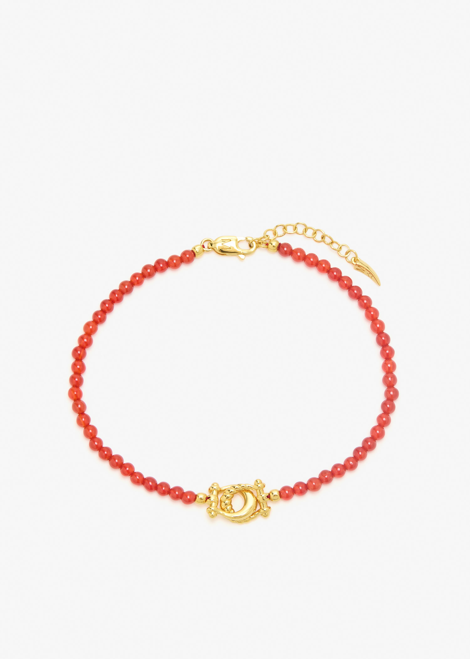 

Lunar New Year Horseshoe beaded bracelet, Red