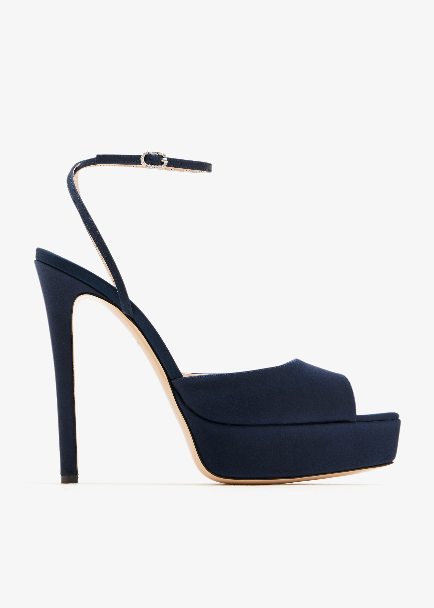 

Loulou 140 platform sandals, Navy