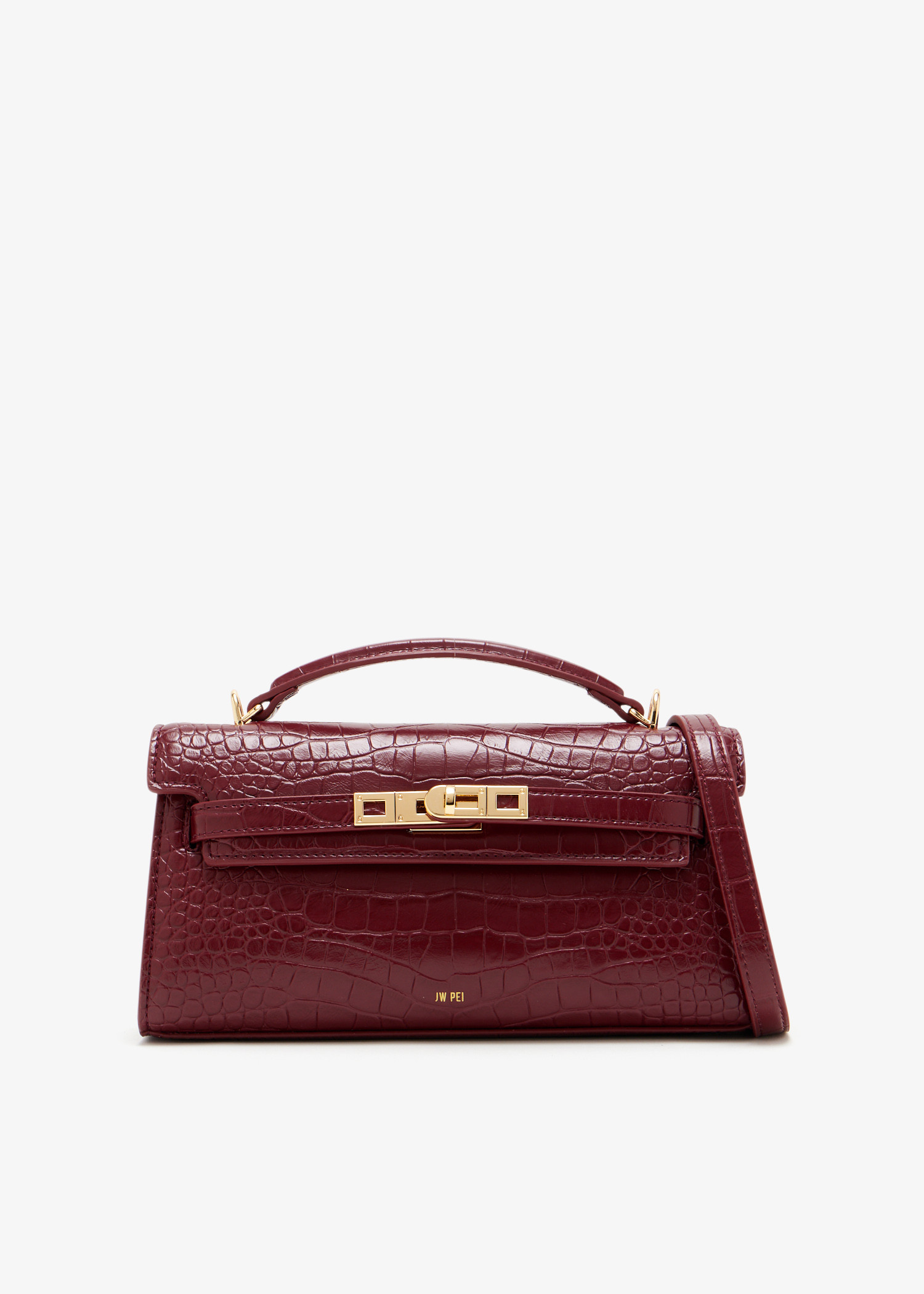 

Noor top handle bag, Burgundy