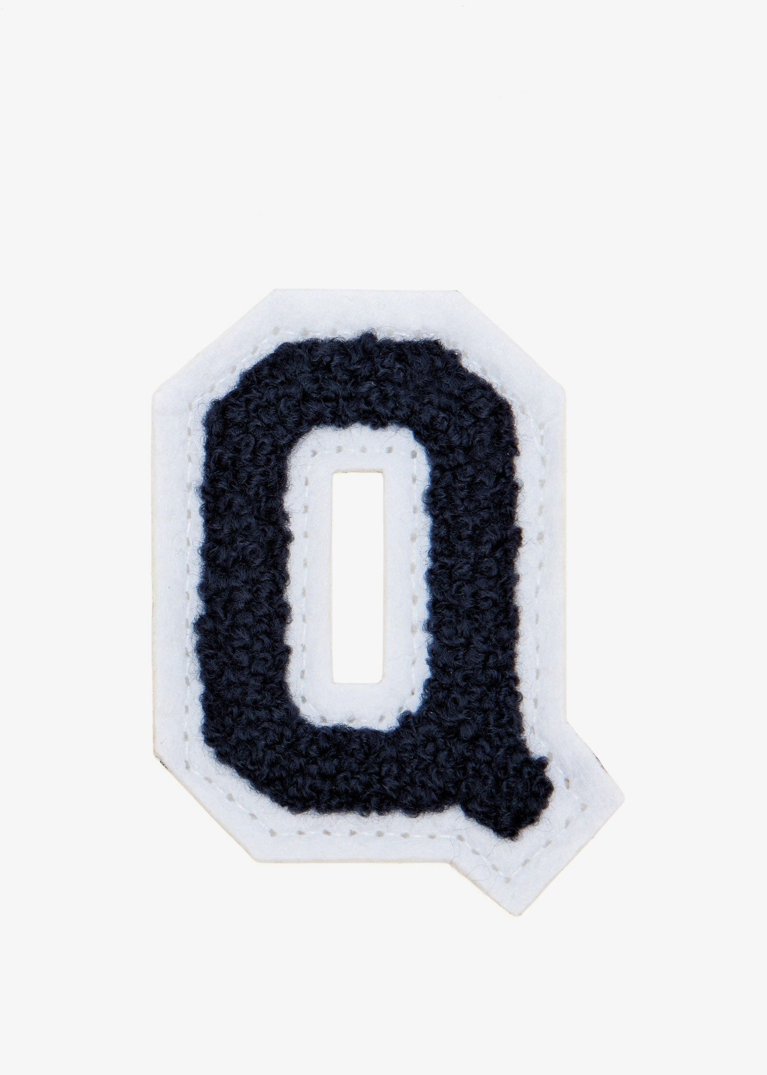 

2" Chenille Varsity Letter 'Q' patch, Navy