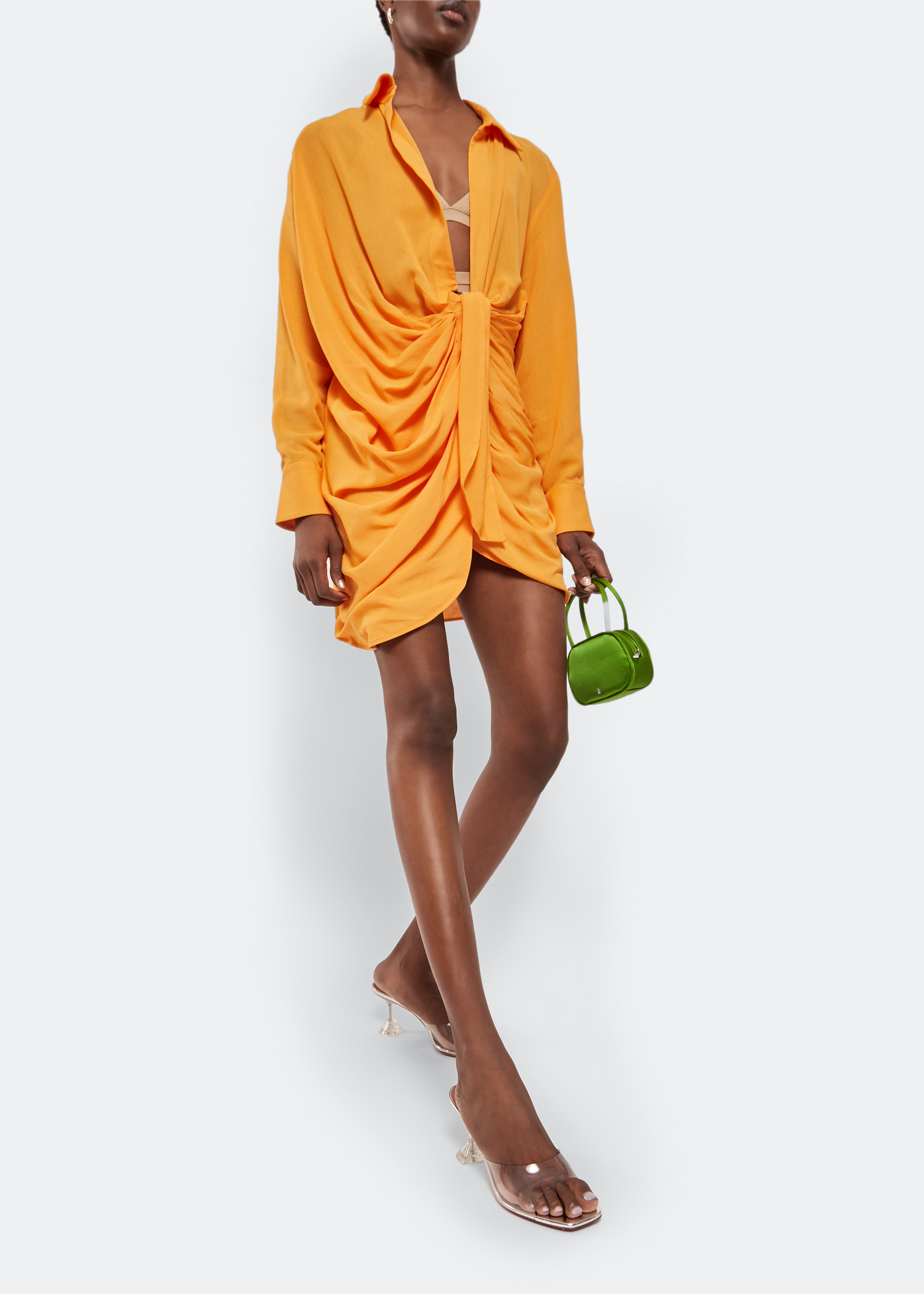 

Lupita Glass mules, Neutral
