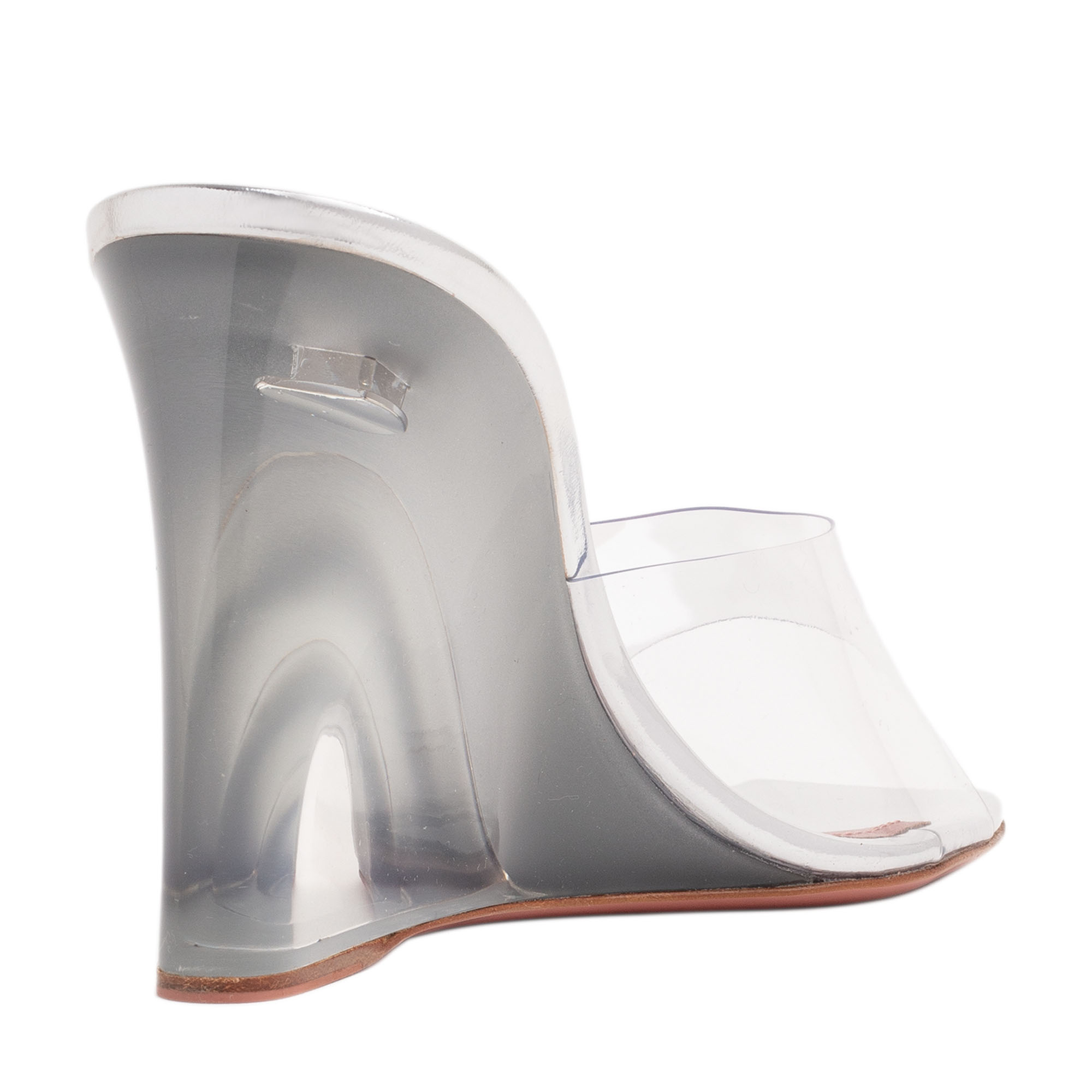 

Lupita Glass wedge sandals, Neutral