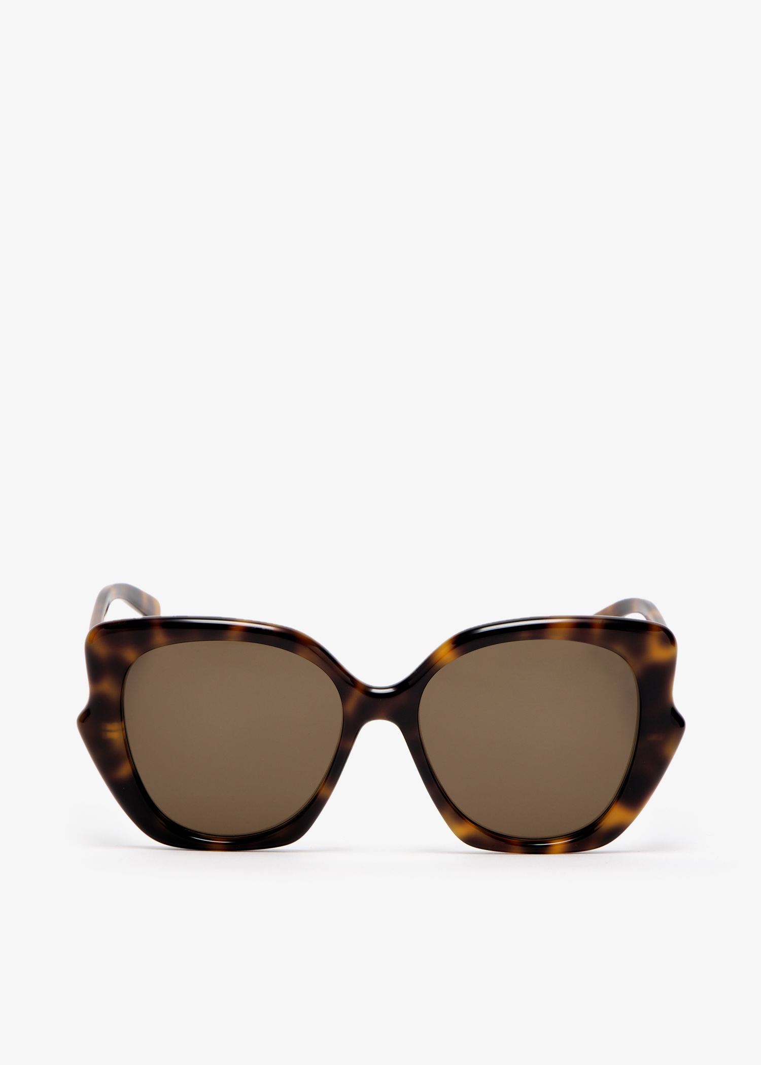 

Slim cat eye sunglasses, Brown