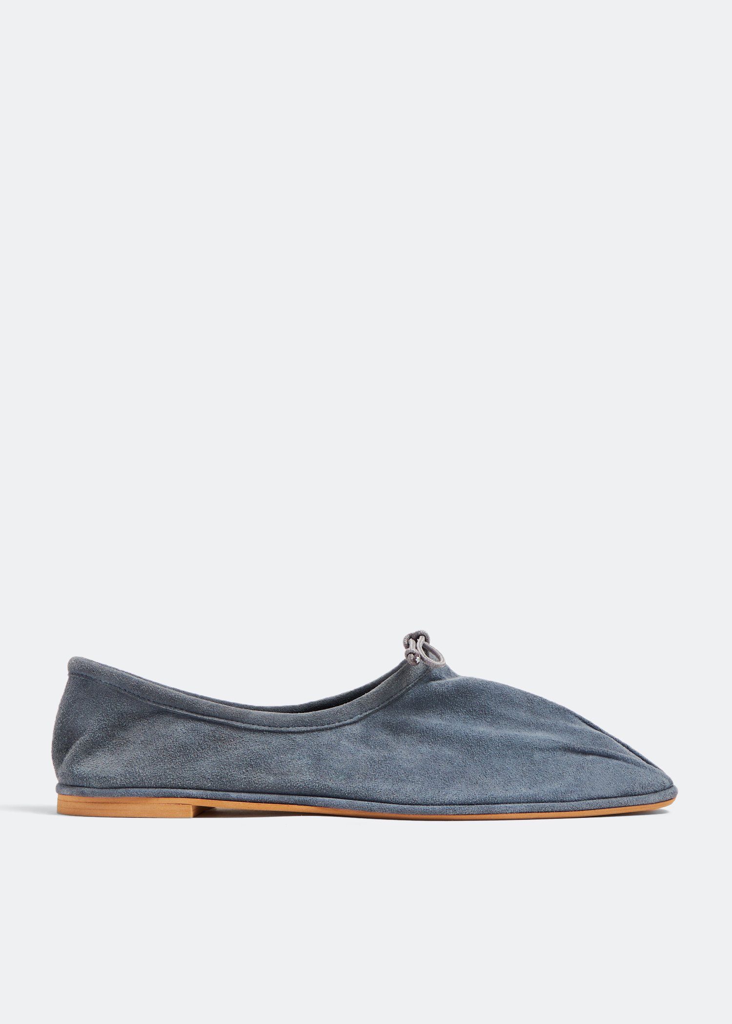 

Squared-tip ballet flats, Blue