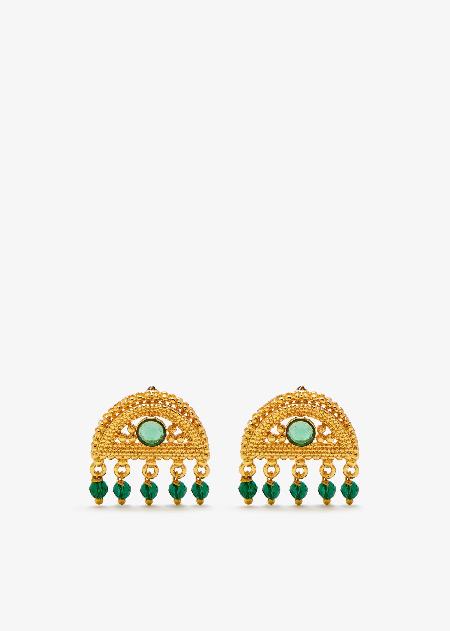 

Ravi Hemisphere earrings, Gold