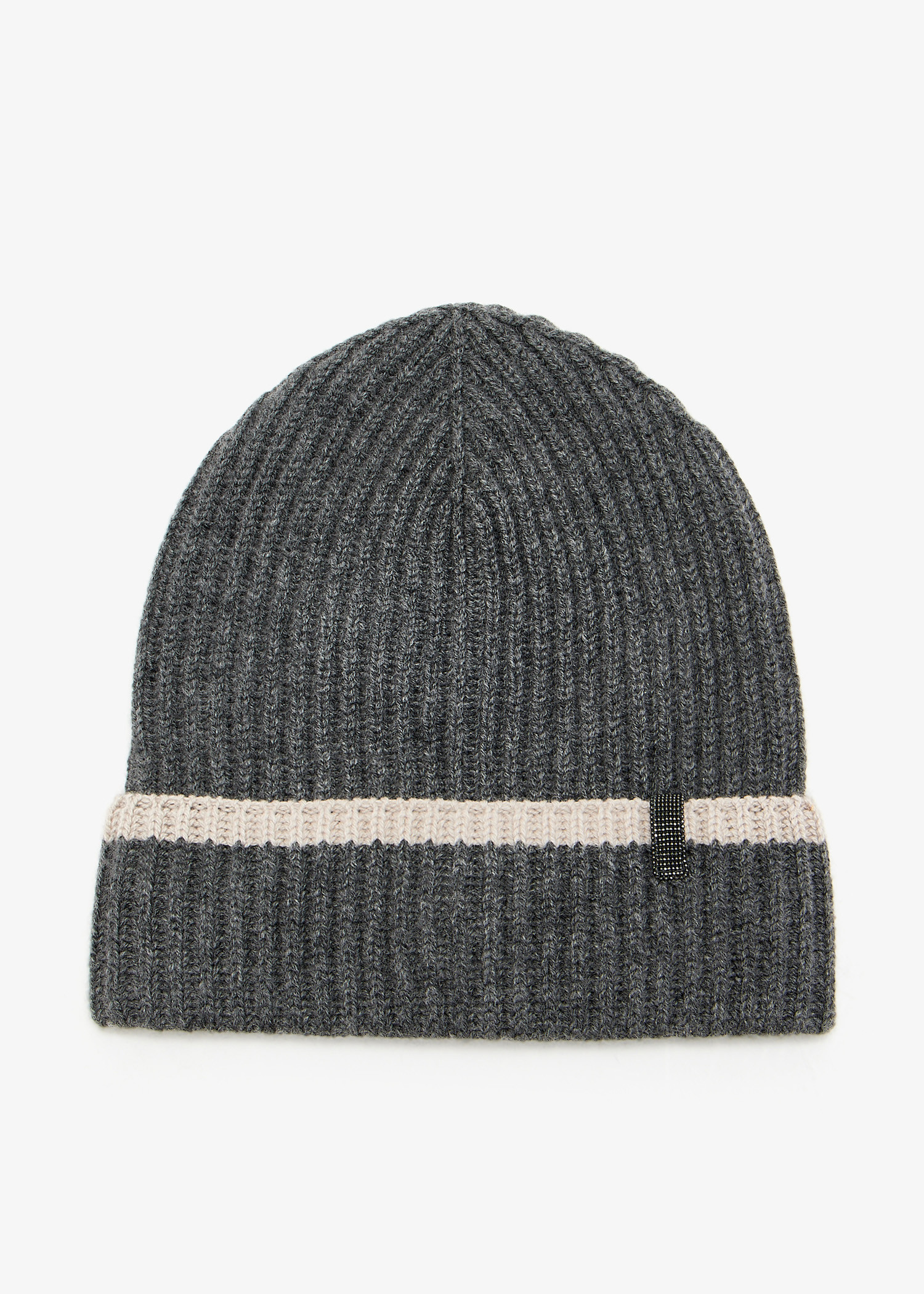 

Cashmere knit beanie, Grey