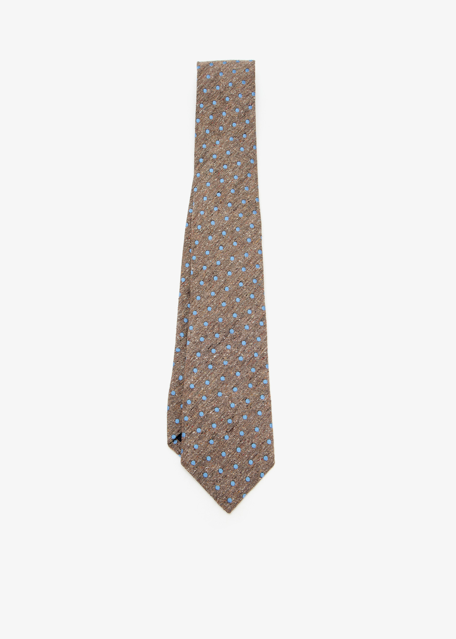 

Marl Polka Dot tie, Brown