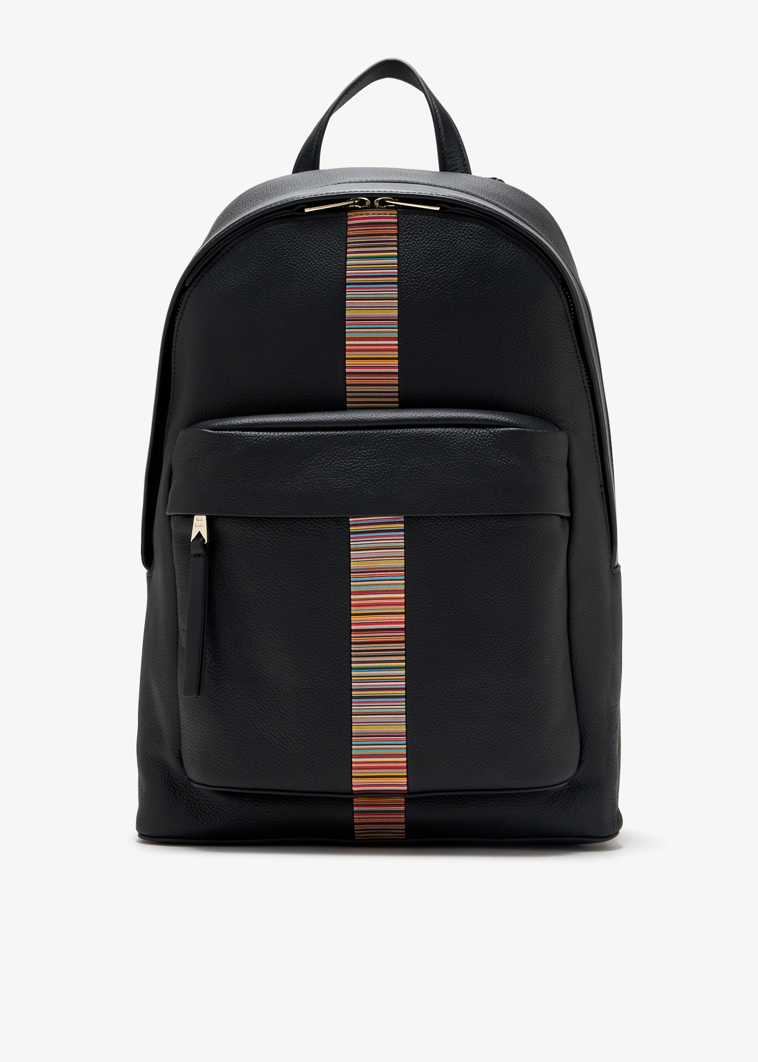 

Signature Stripe trim backpack, Black