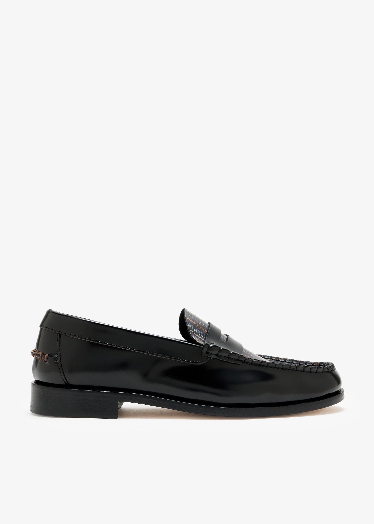 

Signature Stripe Lido loafers, Black