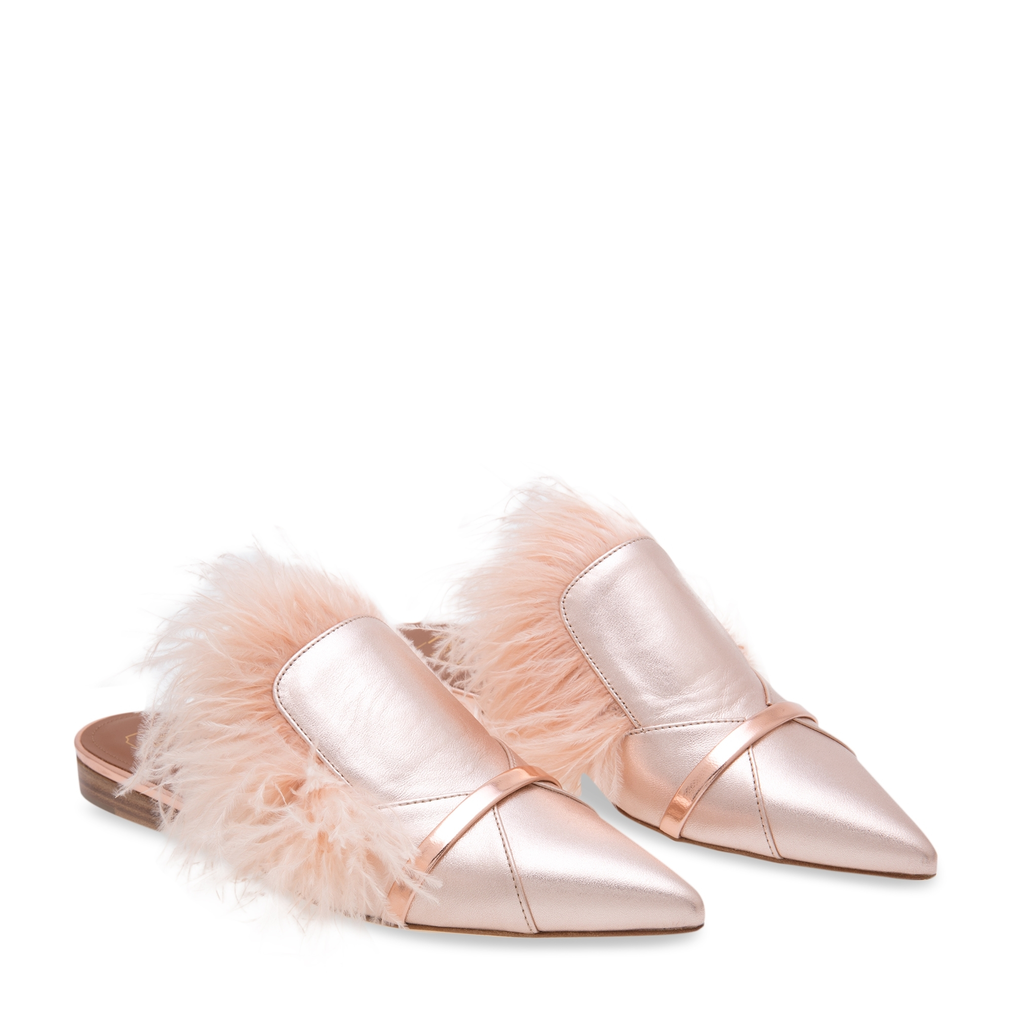

Magda flat mules, Gold