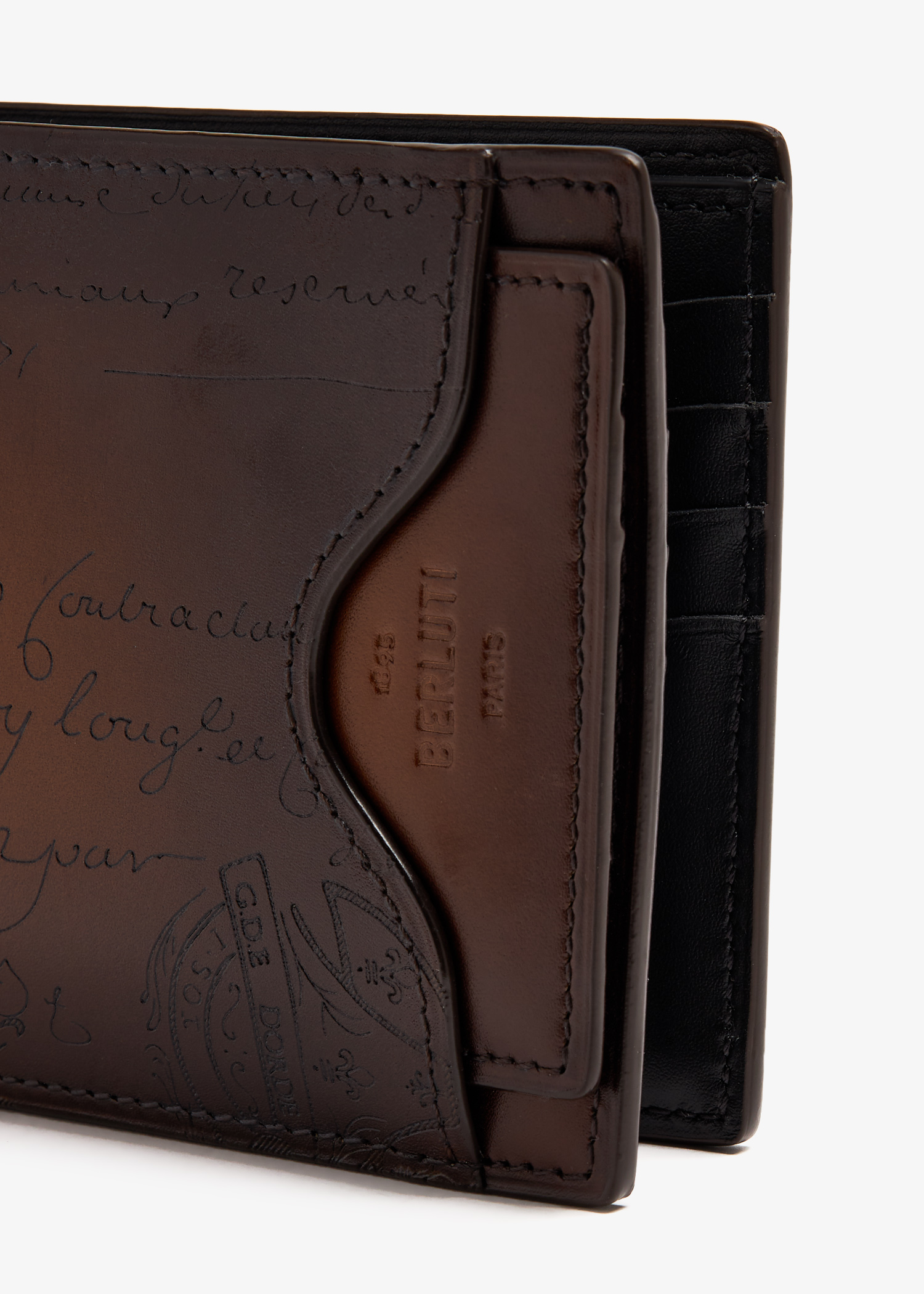 Berluti Makore 2in1 wallet for Men - Brown in KSA | Level Shoes