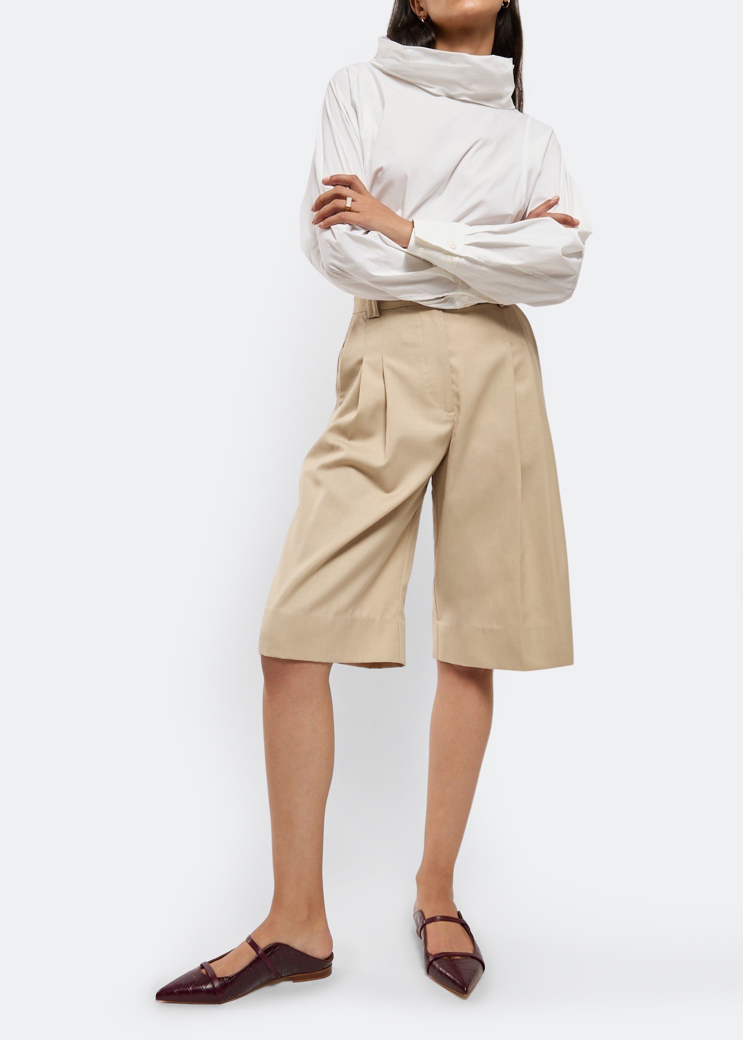 

Maureen flat mules, Red