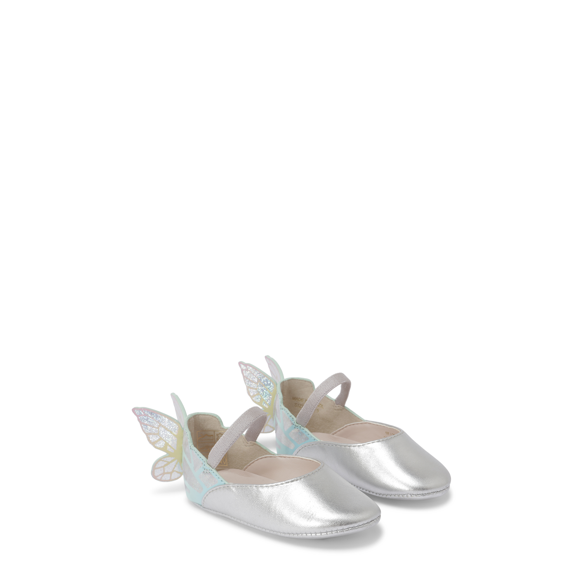 

Chiara crib shoes, Silver
