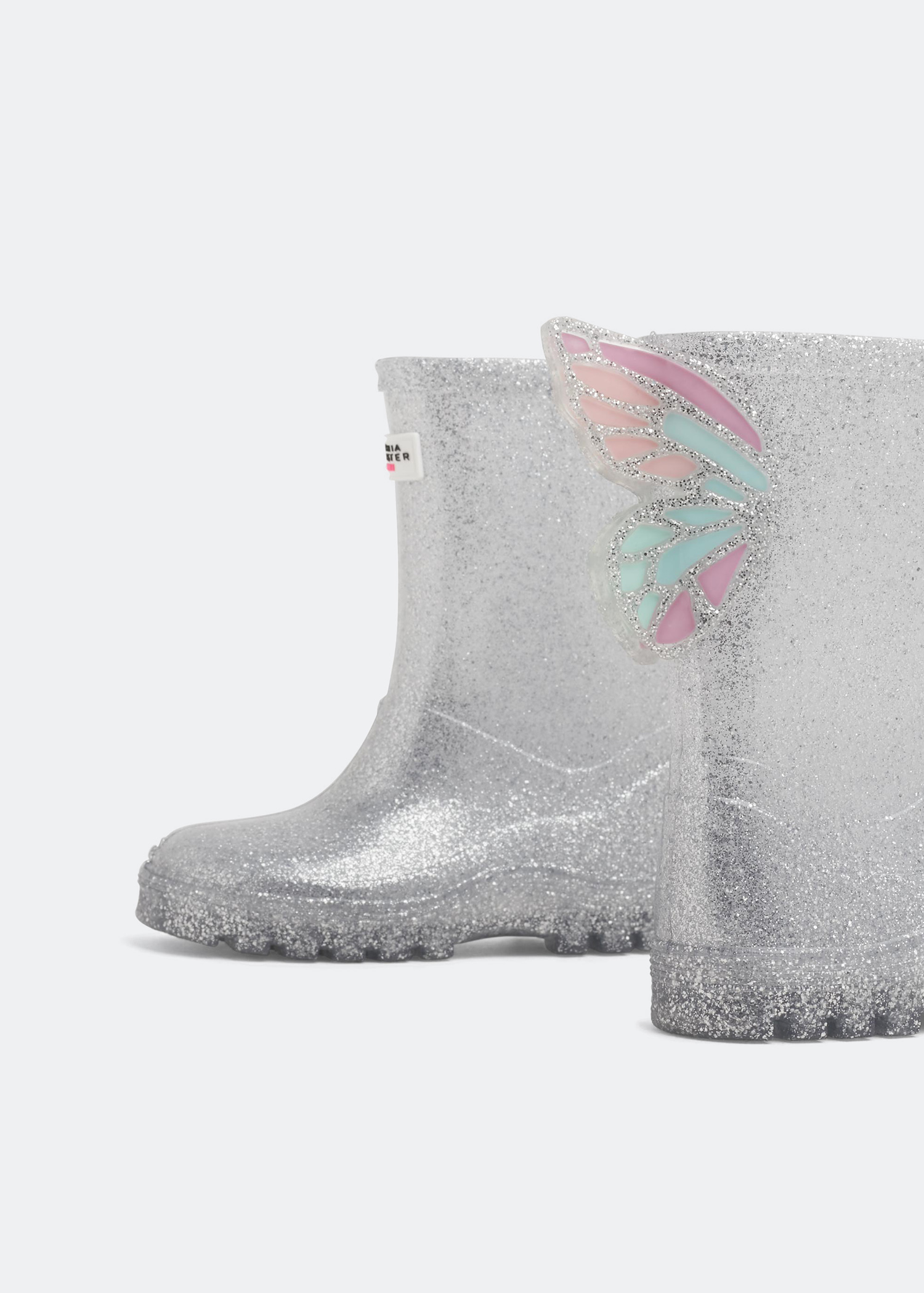

Butterfly Welly boots, Silver