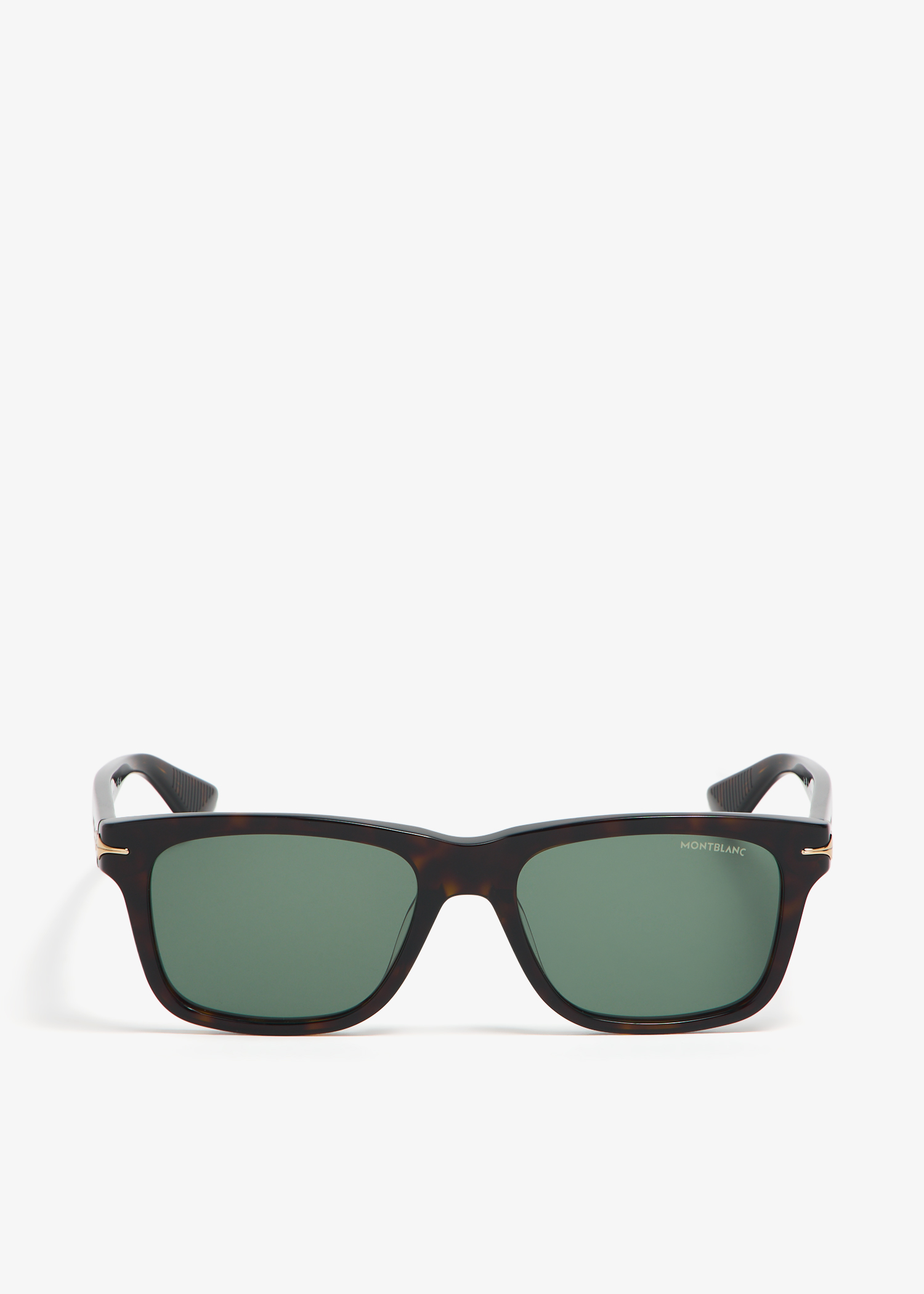 

Rectangular Havana sunglasses, Green