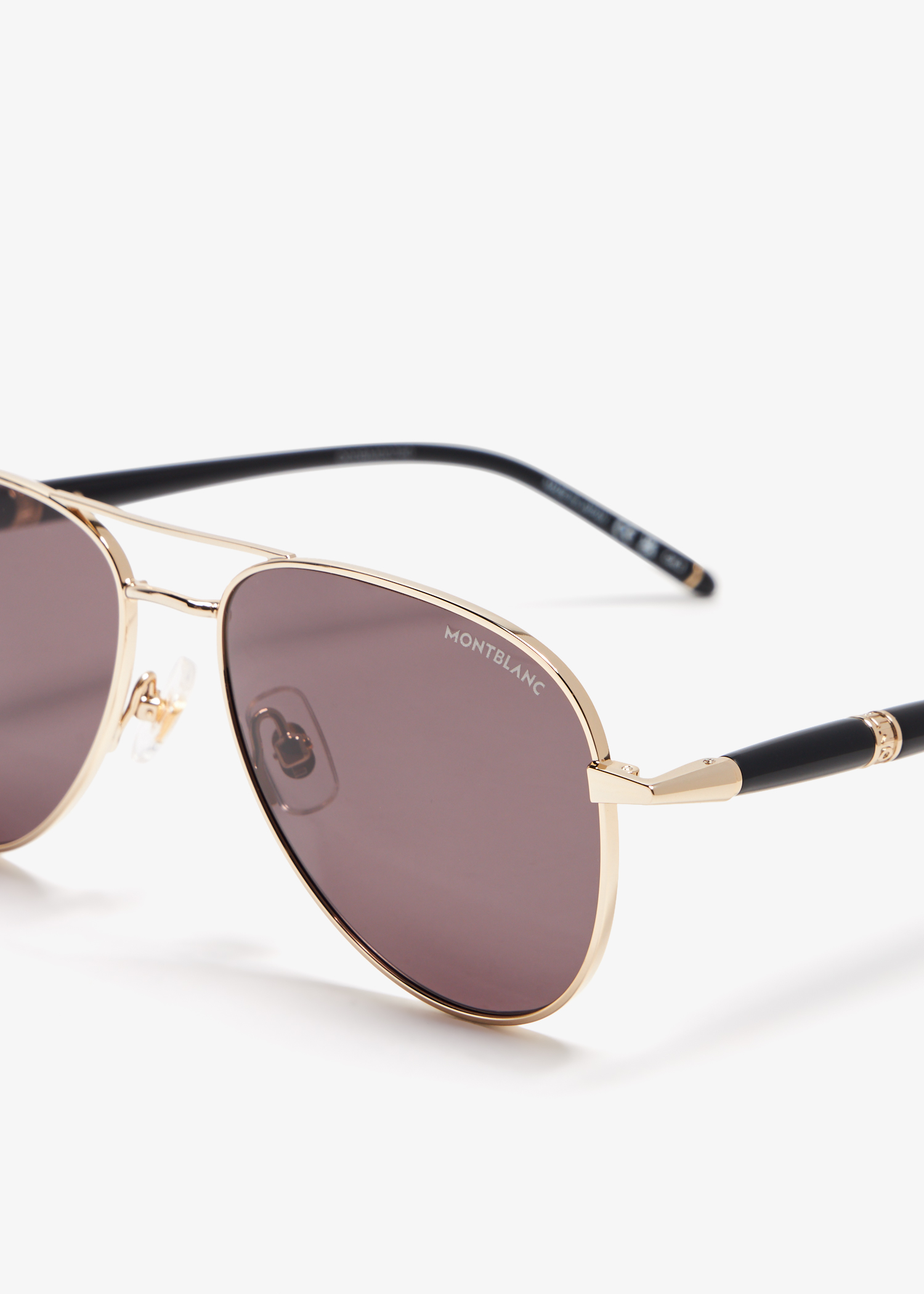Montblanc Aviator sunglasses for Men Gold in UAE Level Shoes