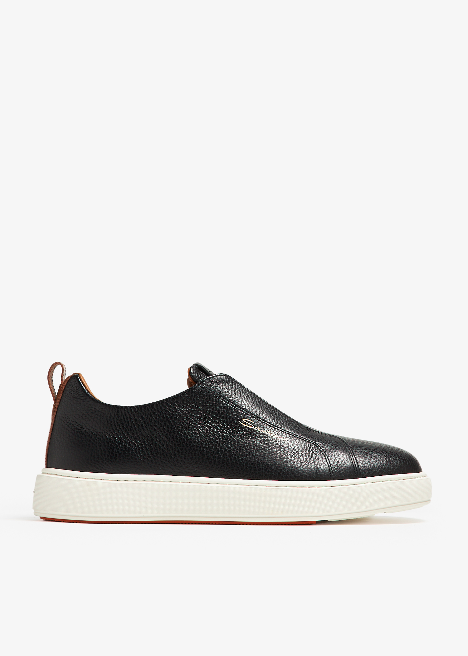 

Leather slip-on sneakers, Blue