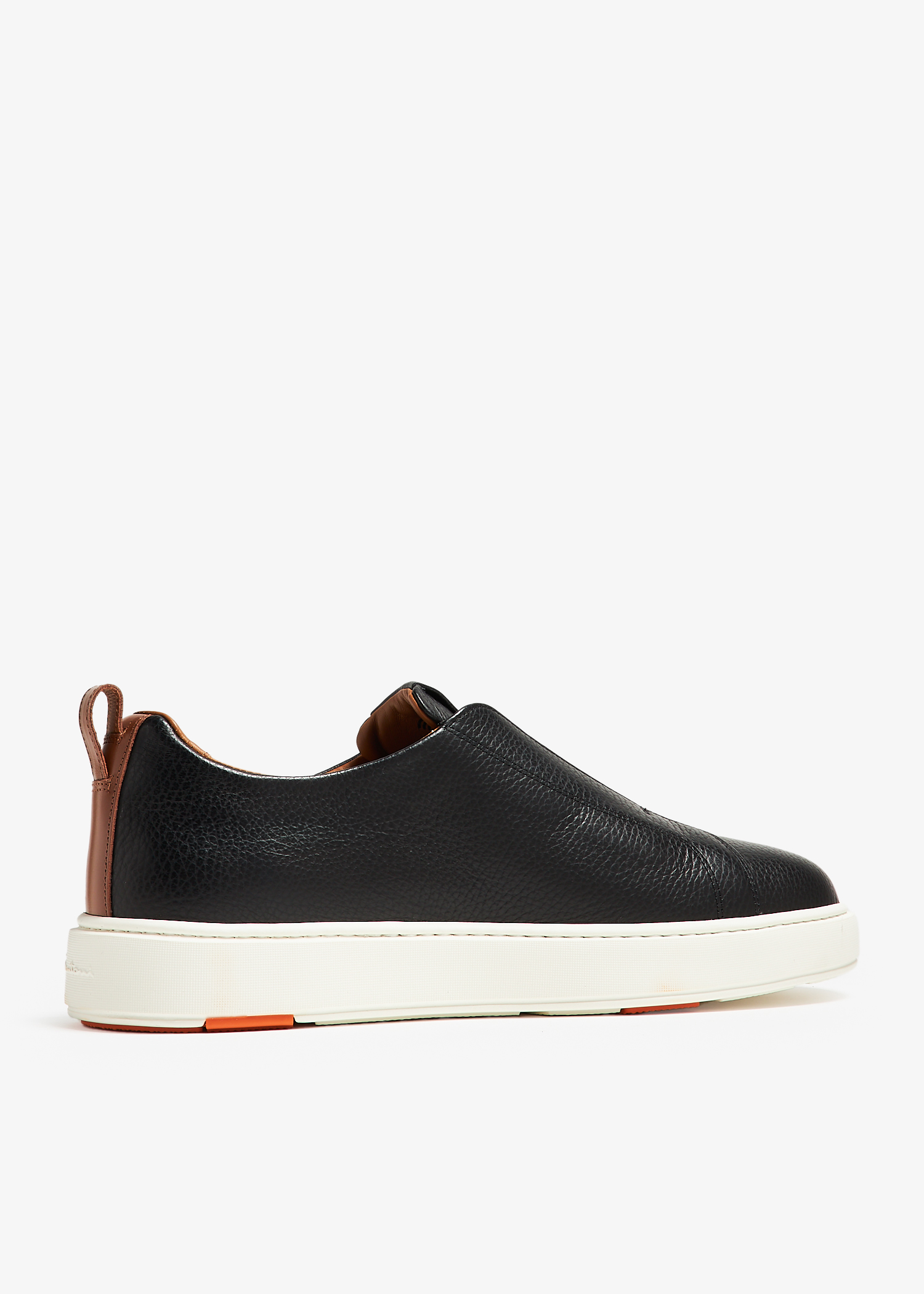 Santoni Leather slip on sneakers for Men Blue in UAE Level Shoes