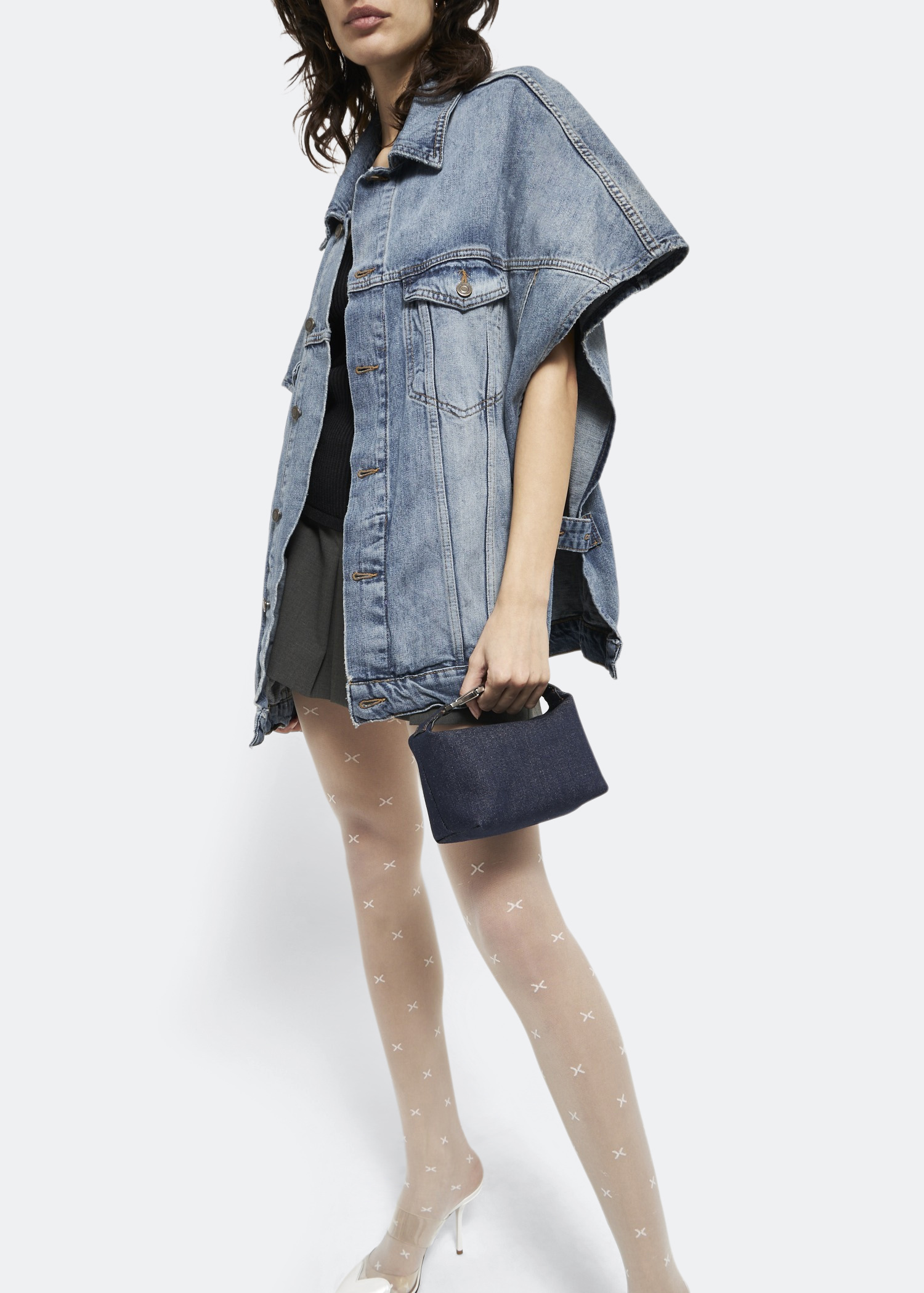 

Moonbag clutch, Blue