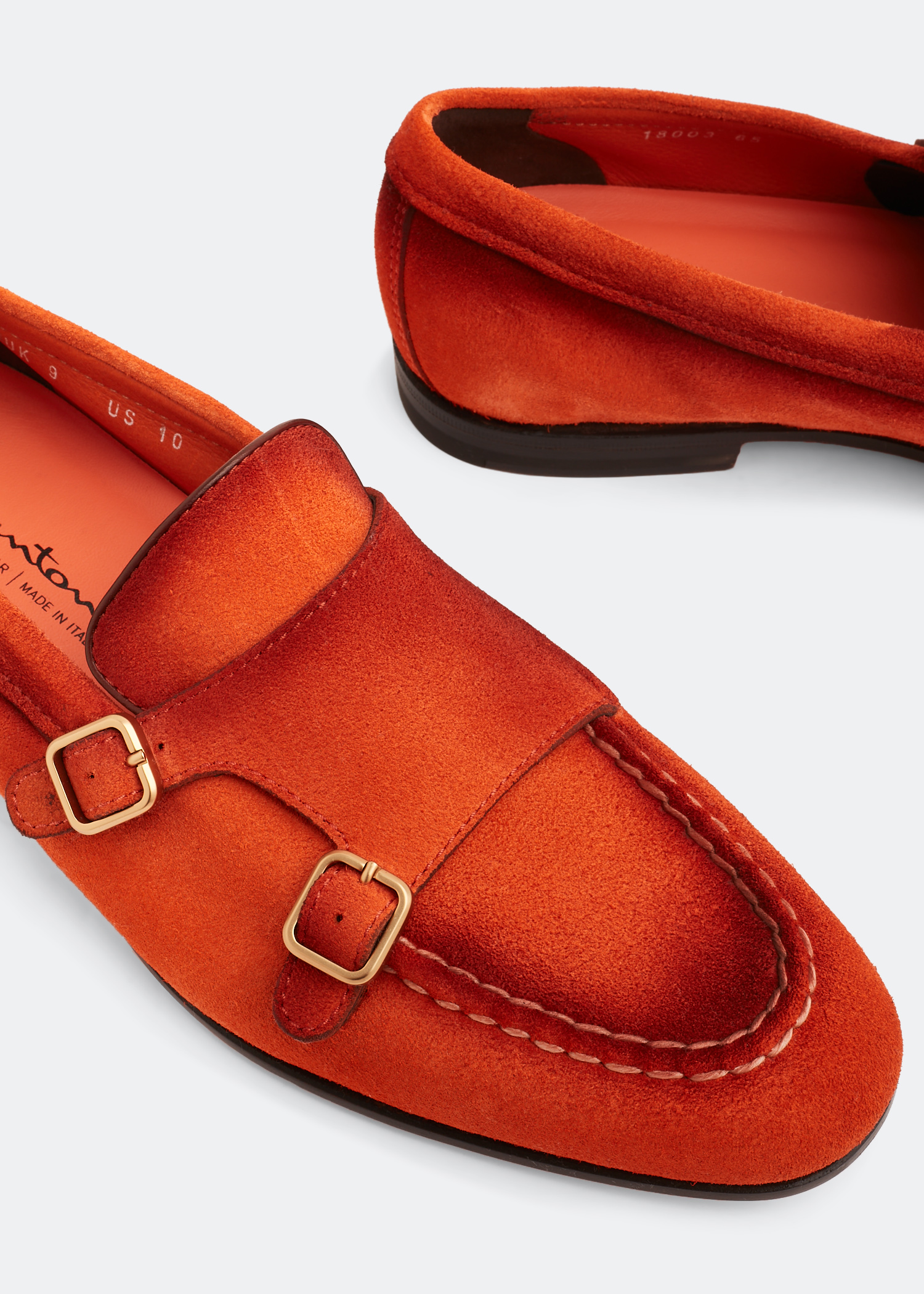 

Dong monk strap loafers, Orange