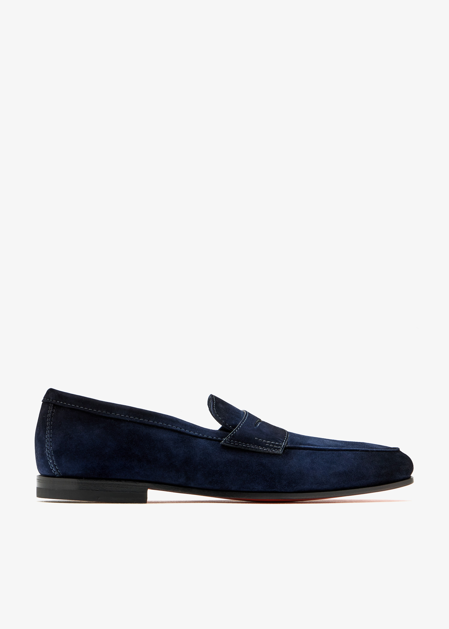 

Carlos suede loafers, Navy