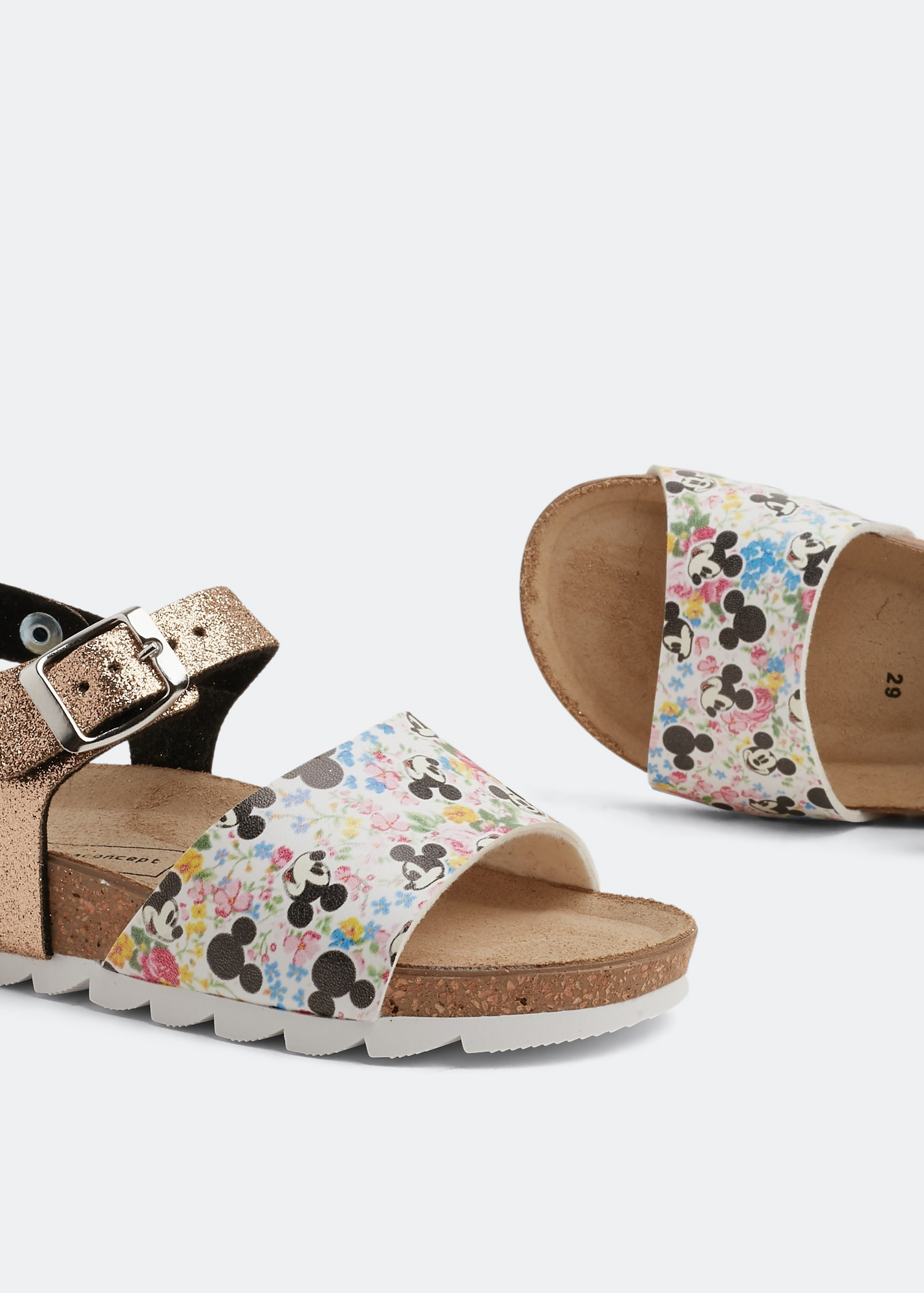 

x Disney leather sandals, Gold