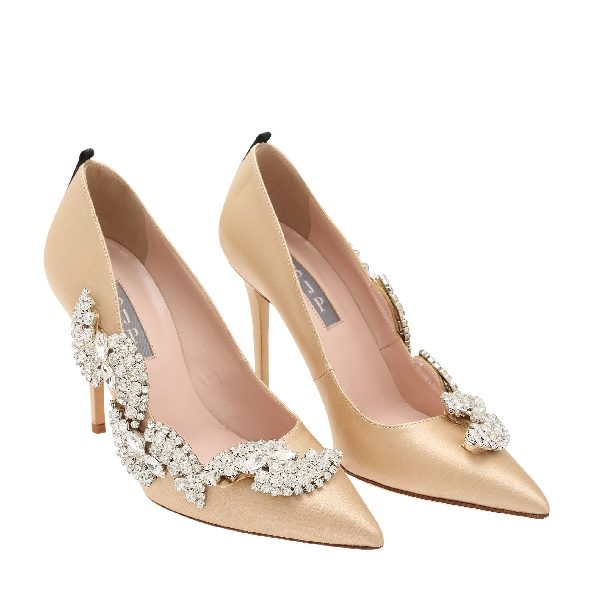 

Medina satin pumps, Beige