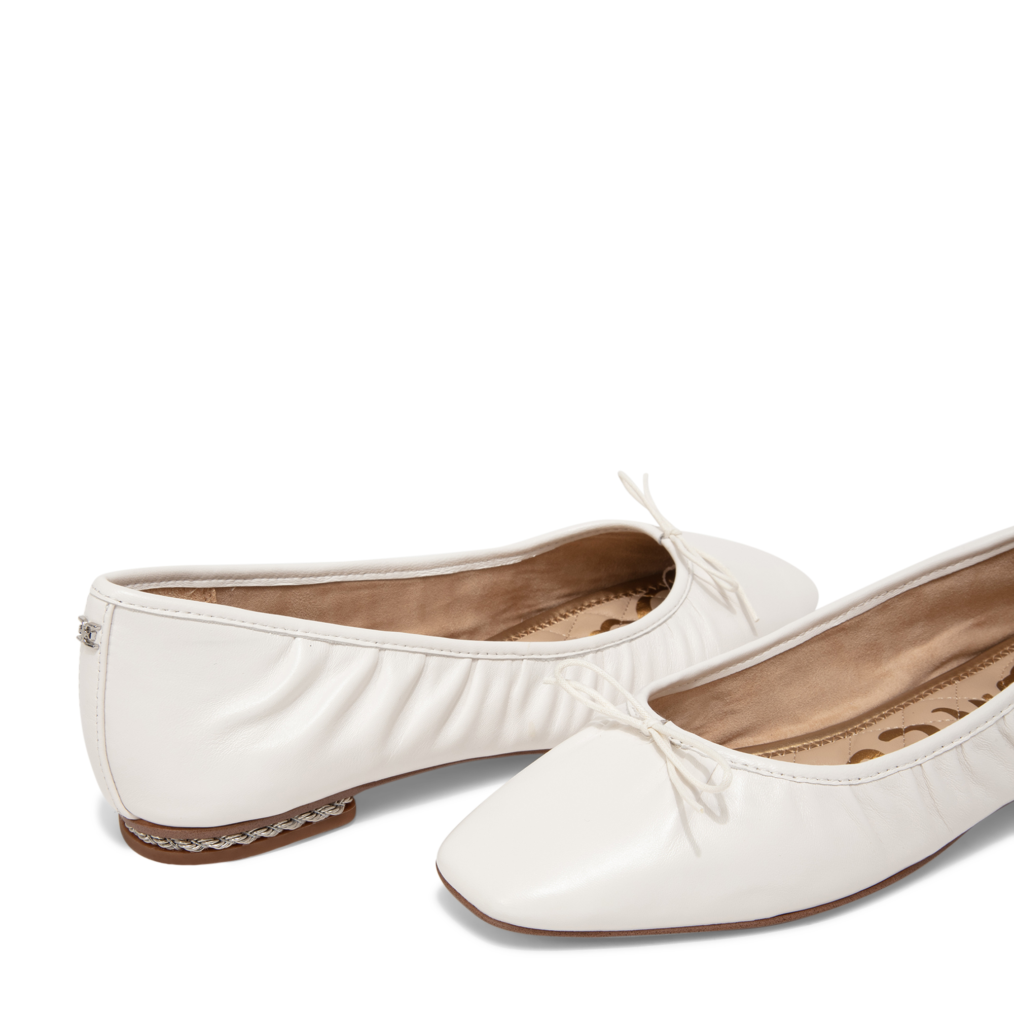

Meg ballet flats, White