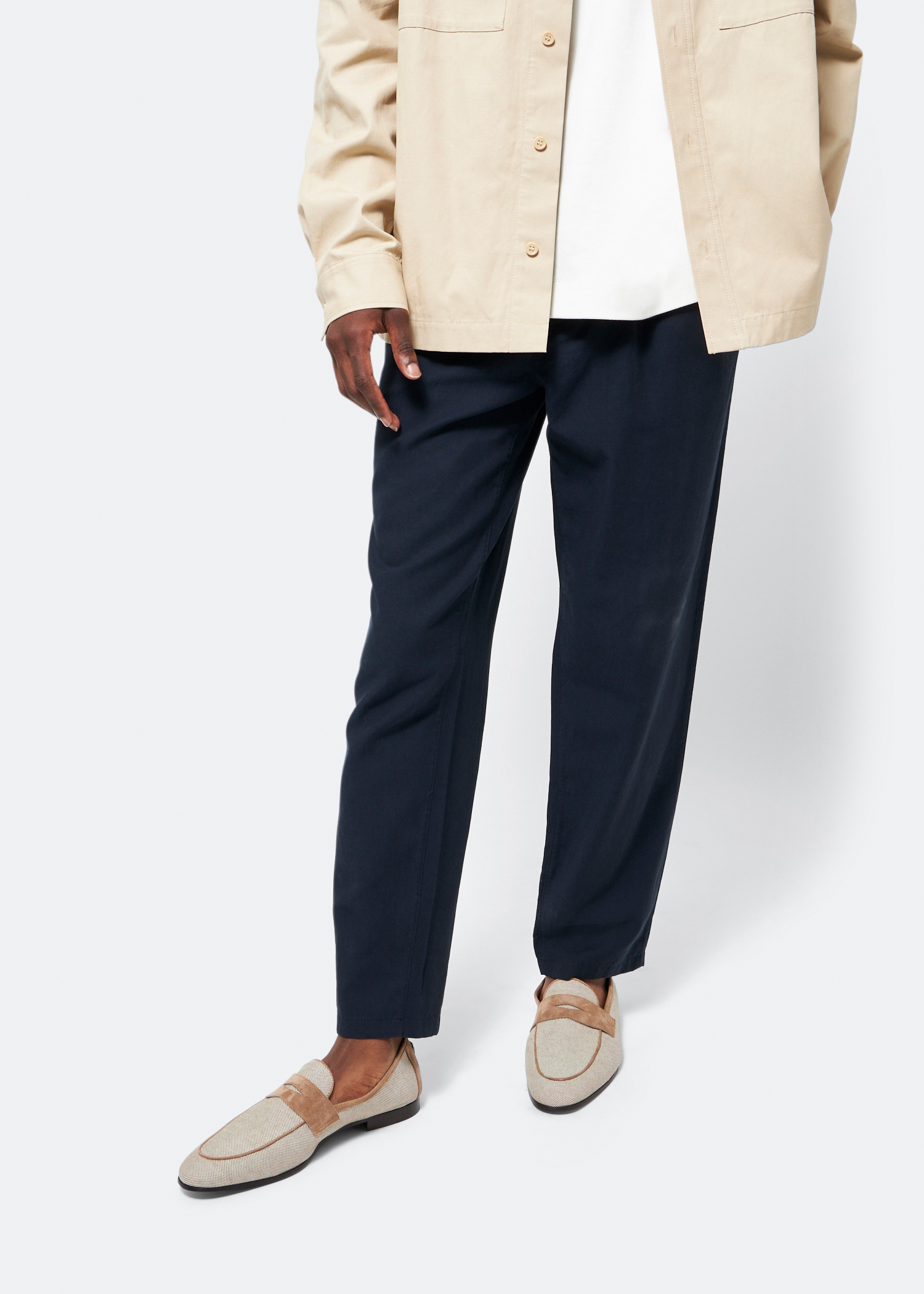 

Cotton loafers, Beige