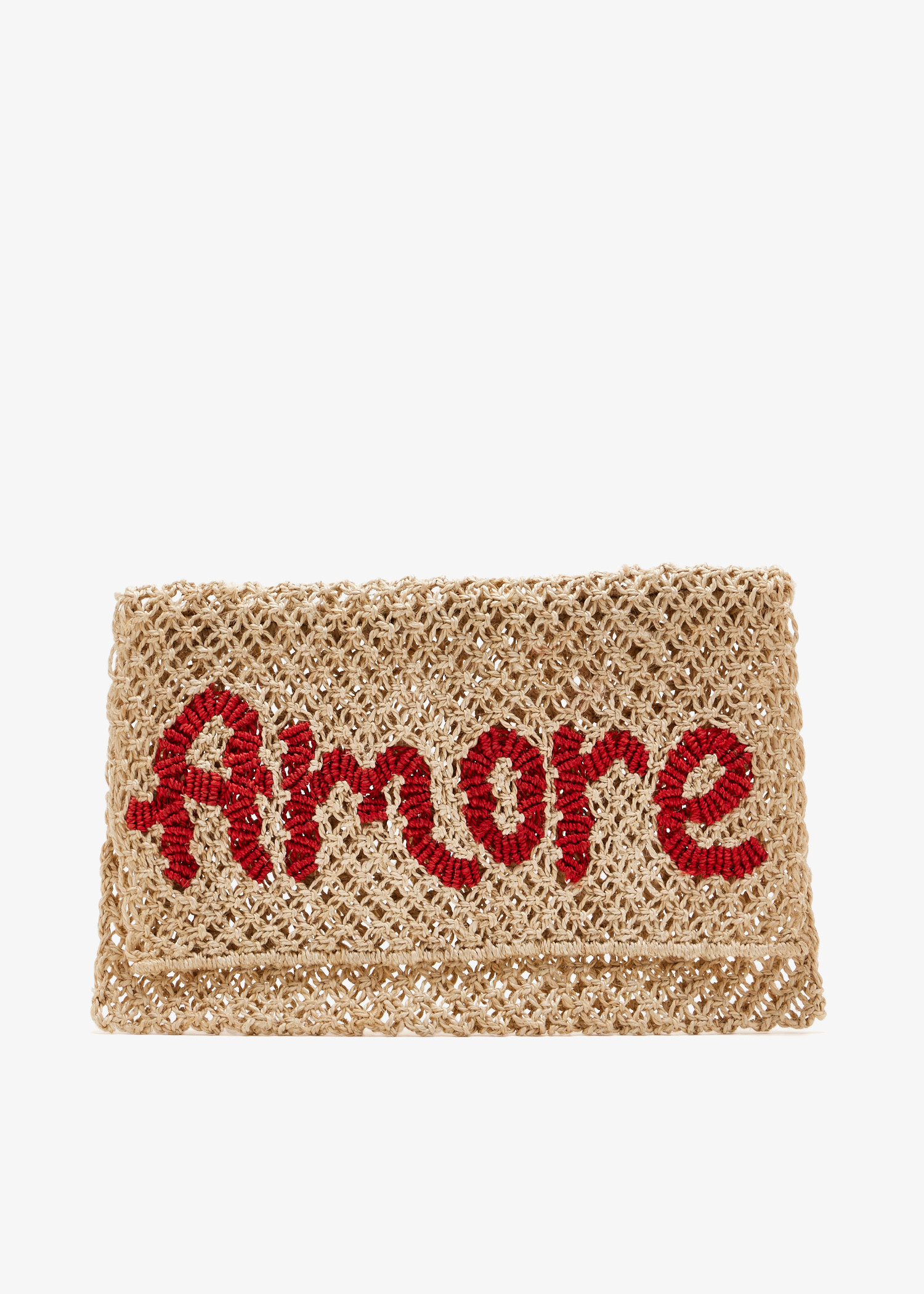 

Milly Amore clutch, Beige