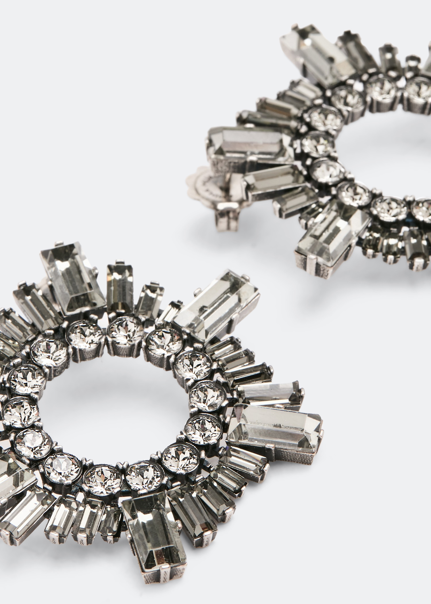 

Begum mini crystal earrings, Black