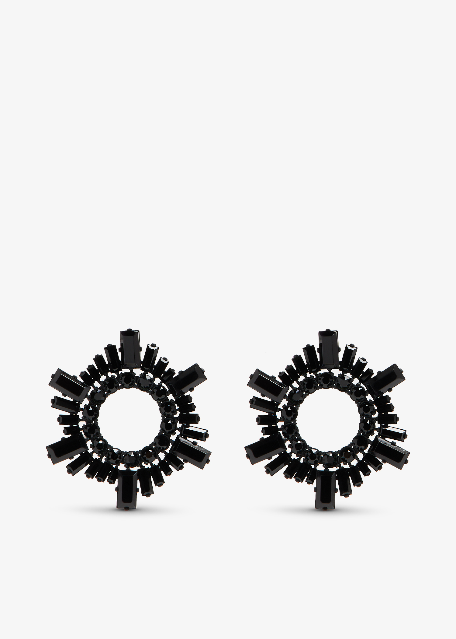 

Begum mini crystal earrings, Black
