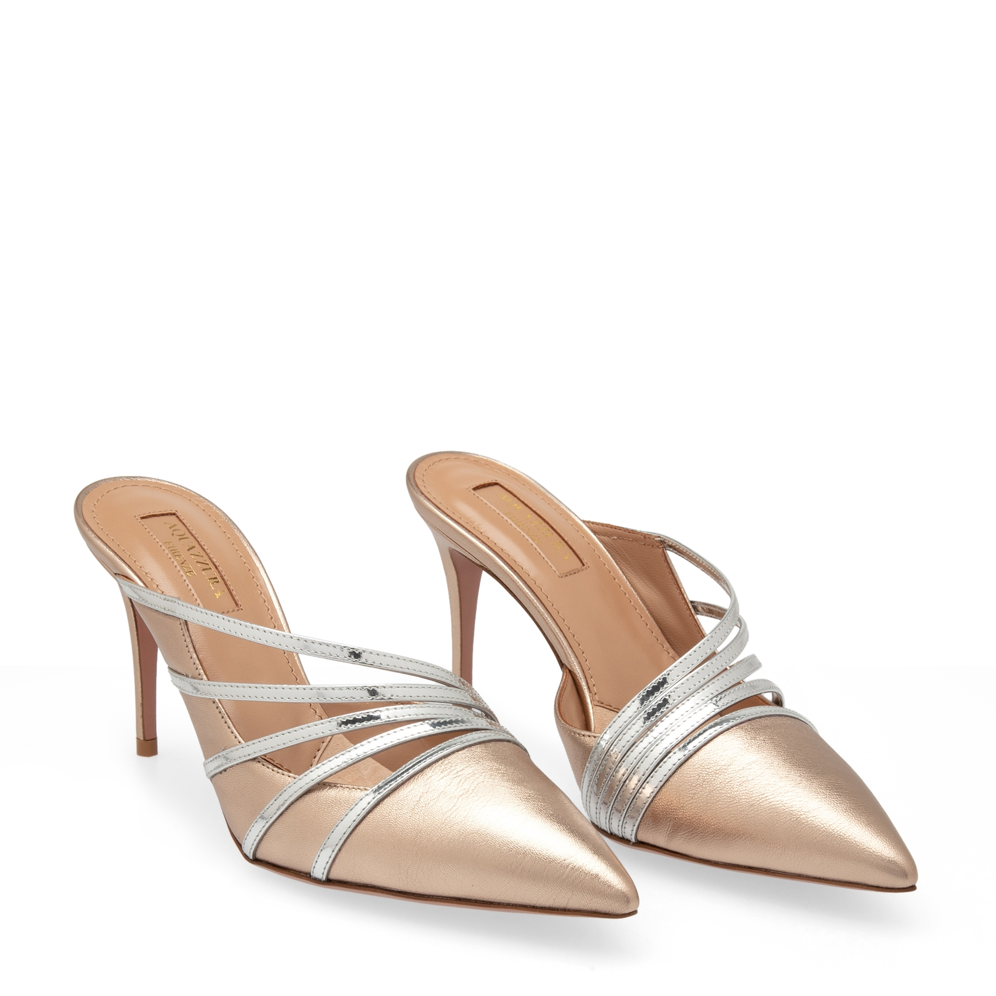 

Minou mules, Metallic