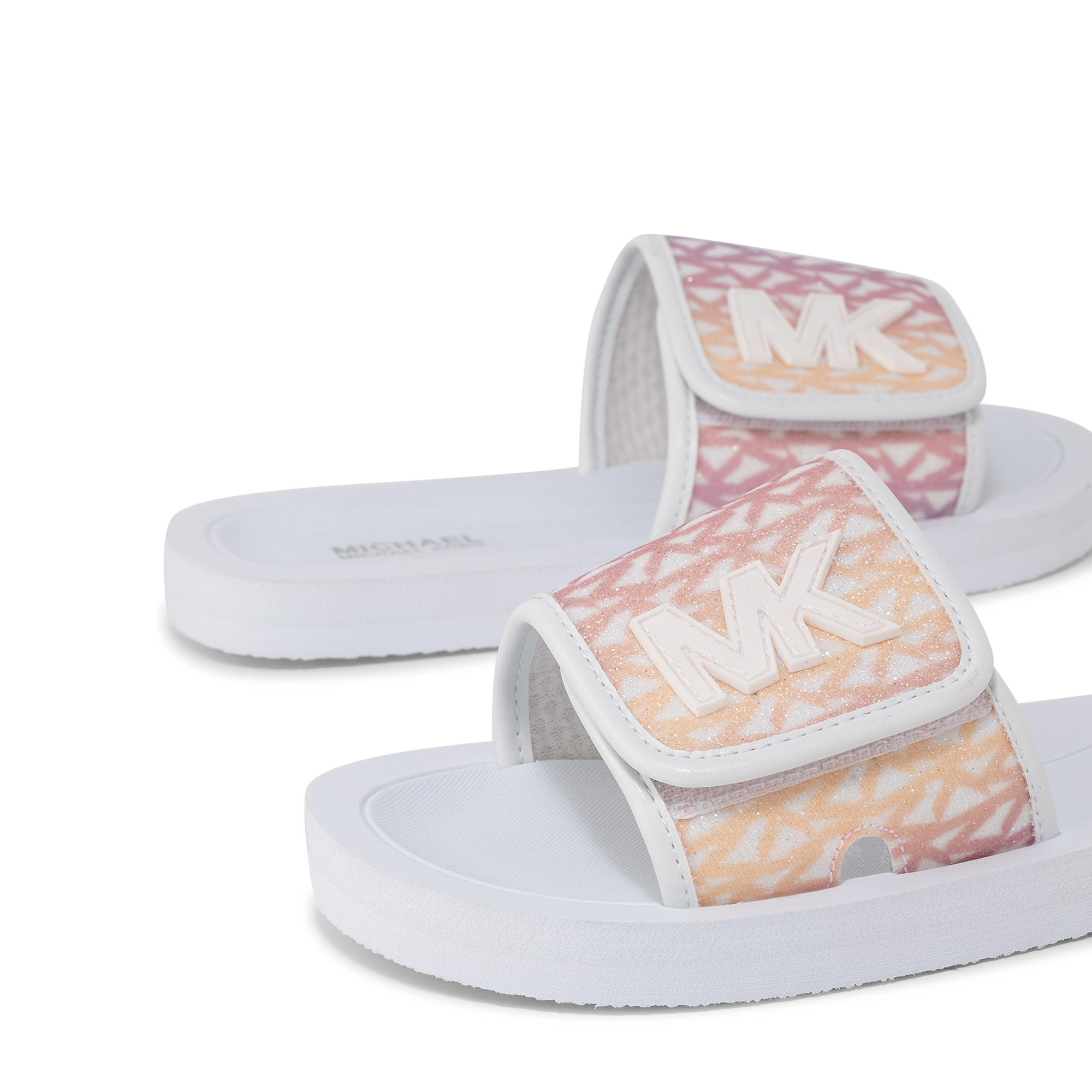 

Eli Seneca glitter slides, White