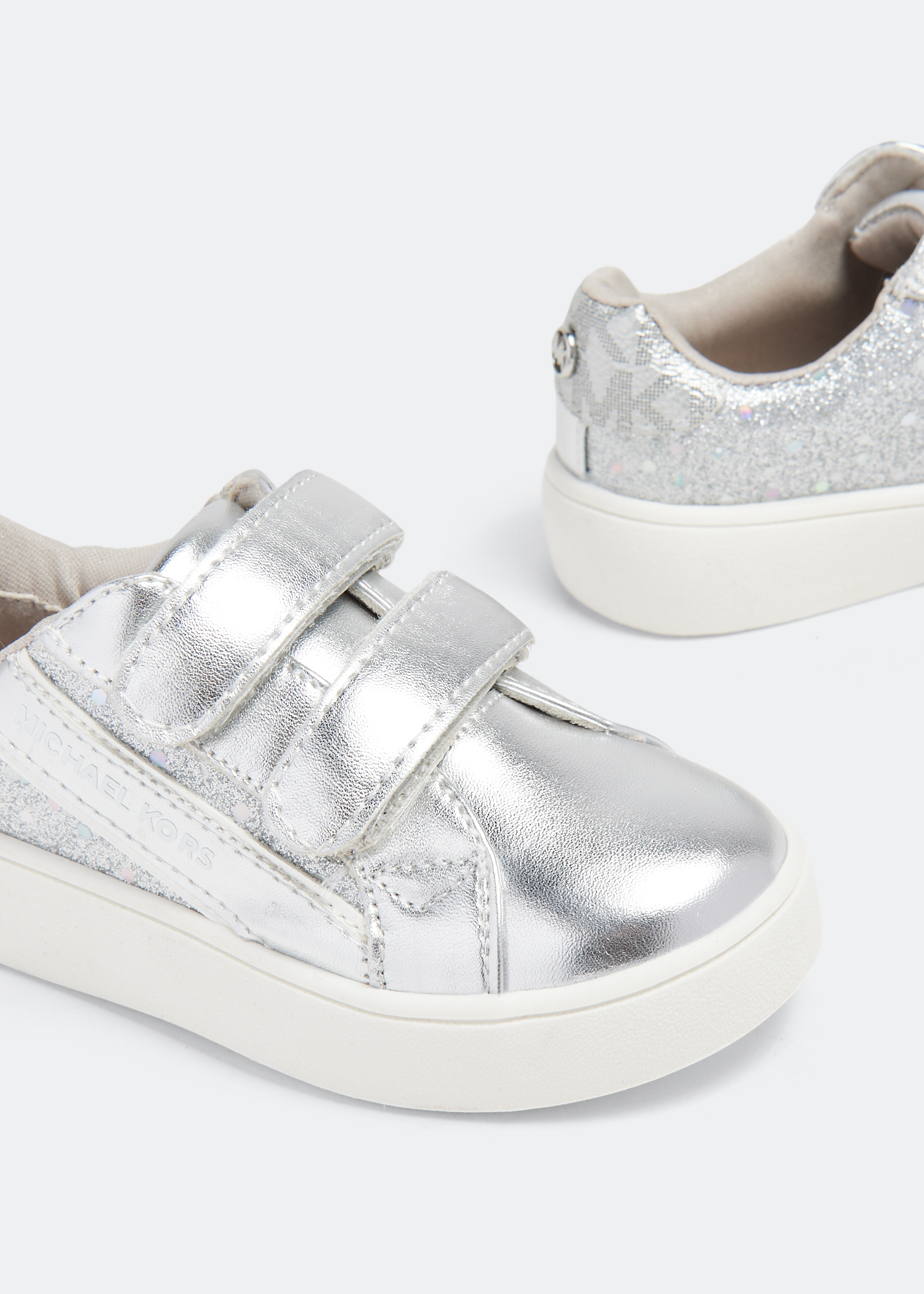 Stylish Michael Kors White/Silver Sneakers - Limited Time Offer!