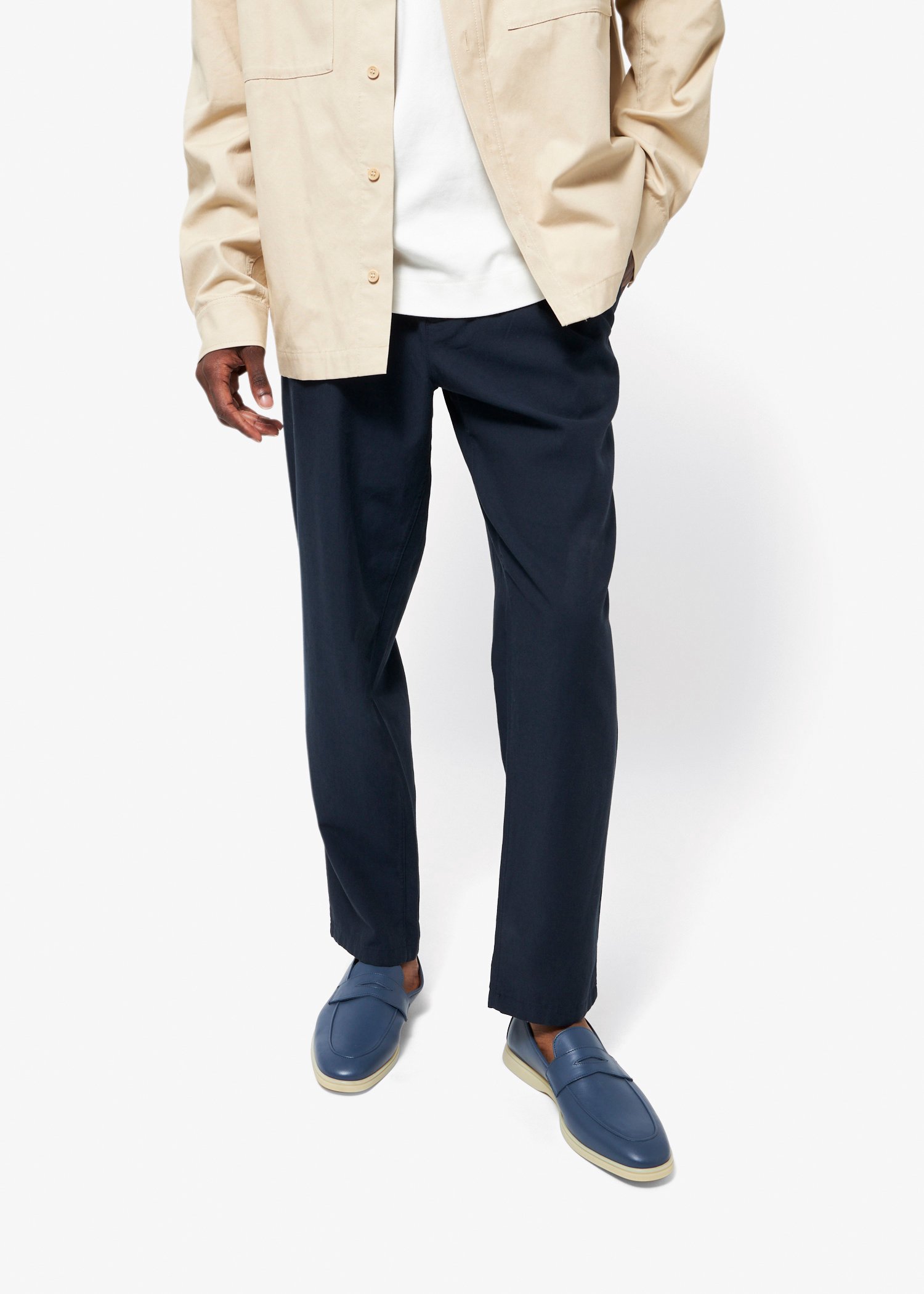 

Leather loafers, Blue