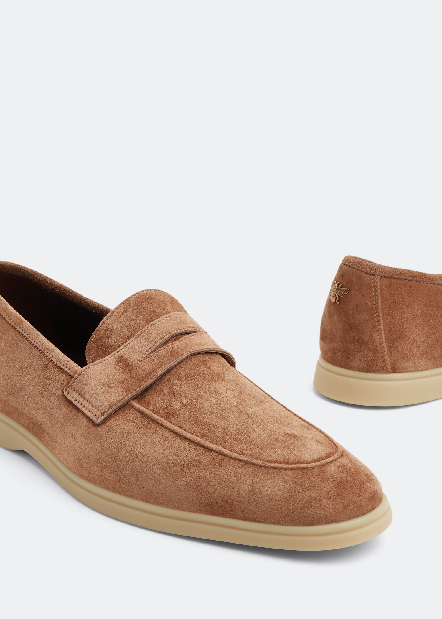 

Suede loafers, Beige