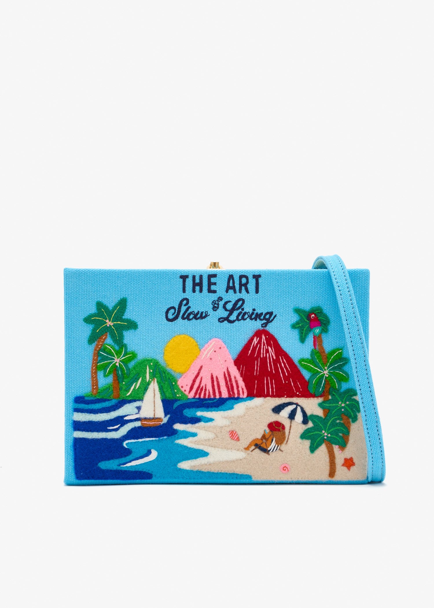 

The Art of Slow Living book clutch, Blue
