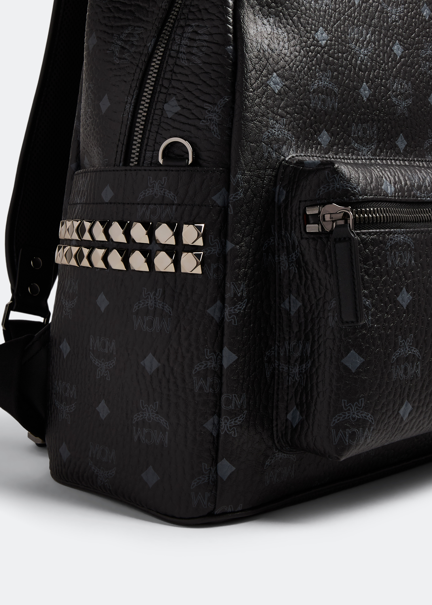 MCM Stark side studs backpack for Men Black in Kuwait Level Shoes