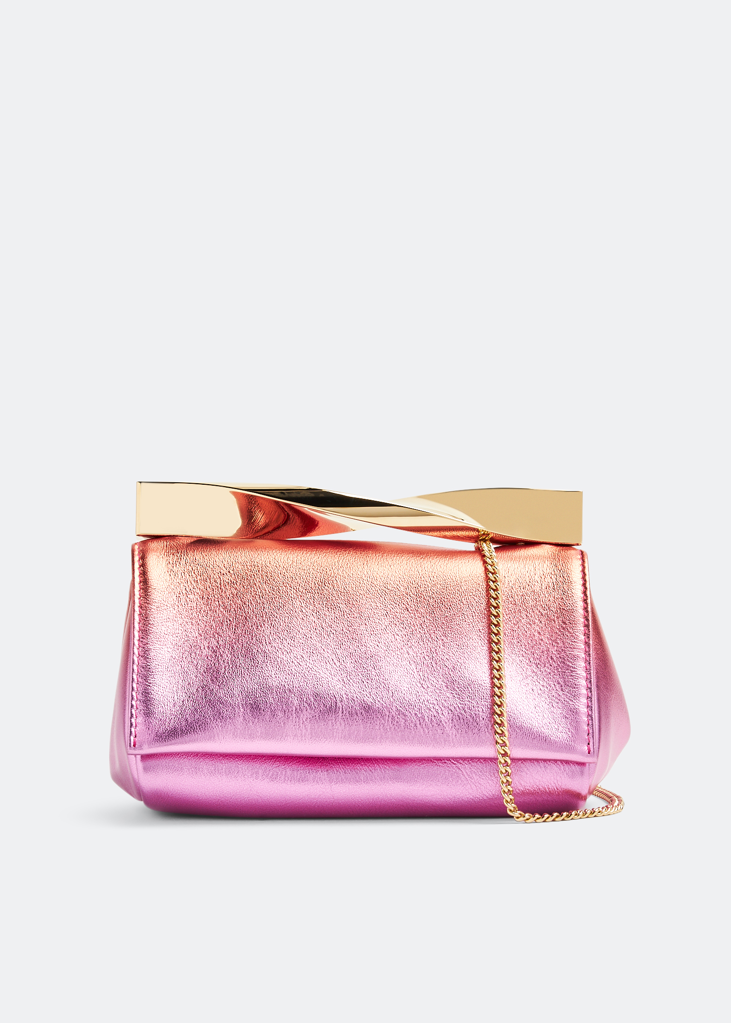 

Mini Twist clutch, Pink